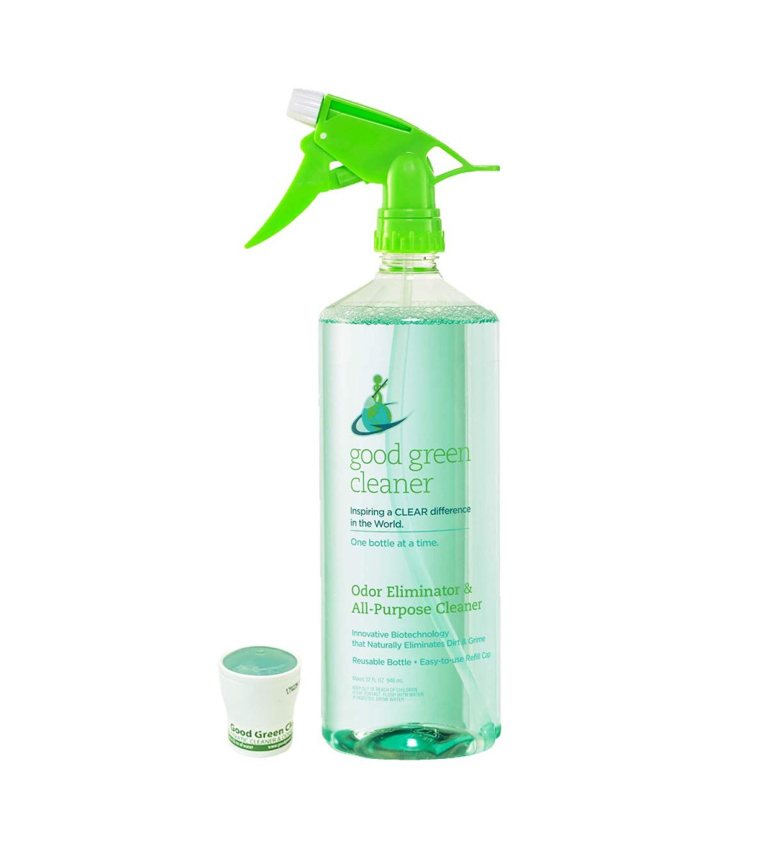 Odor Eliminator & All Purpose Cleaner Starter Set | Eco-Friendly 32 oz Reusable Spray Bottle | USDA Bio-Preferred Certified | Includes 1 Pod - Buy Online on GoSupps.com