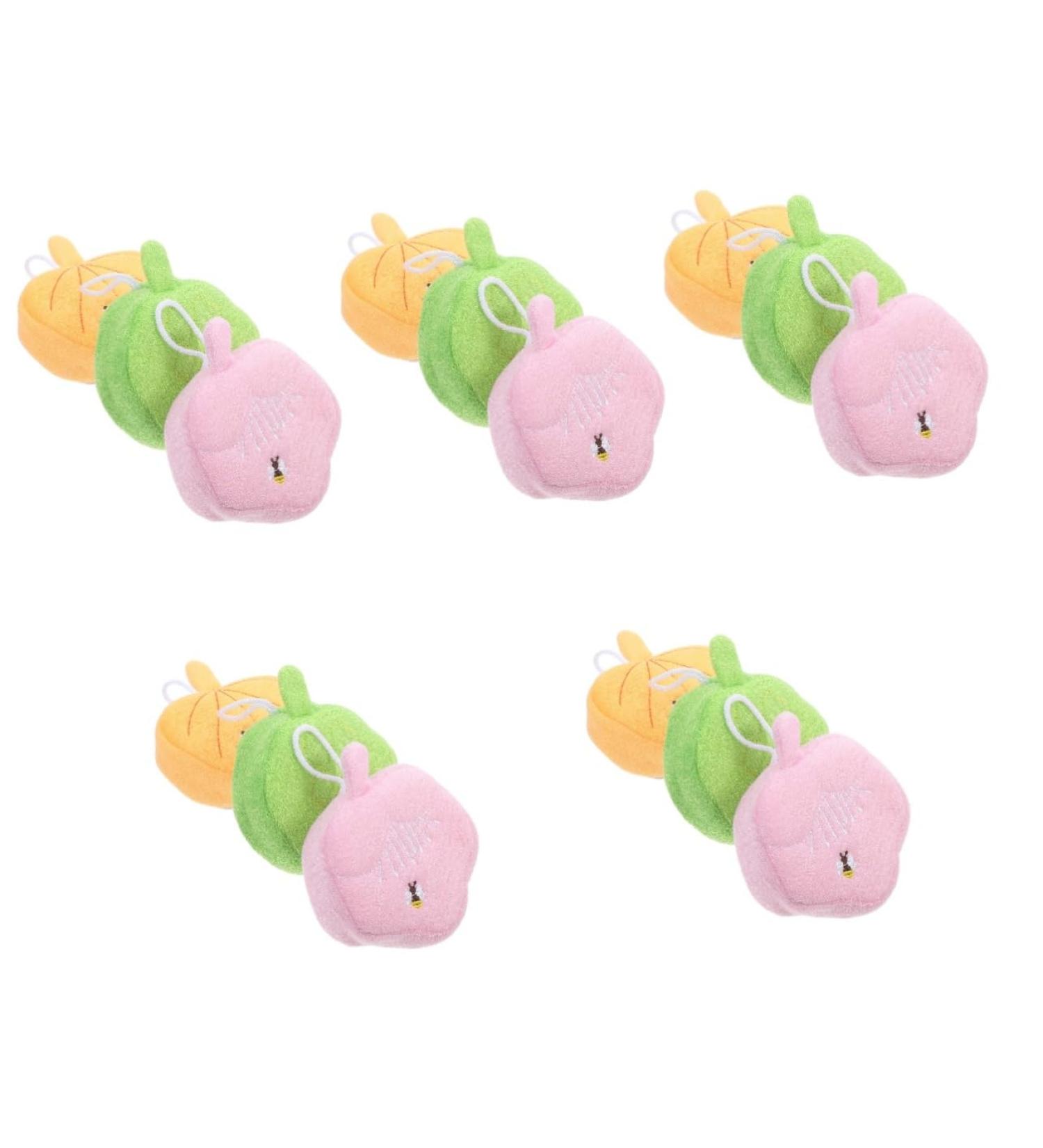 FOMIYES 15 Pcs Children's Bath Ball Scrub Mittens - Soft Exfoliating Loofah & Shower Sponge Set for Kids - Ideal for Gentle Cleansing & Bath Time Fun - Buy Online on GoSupps.com