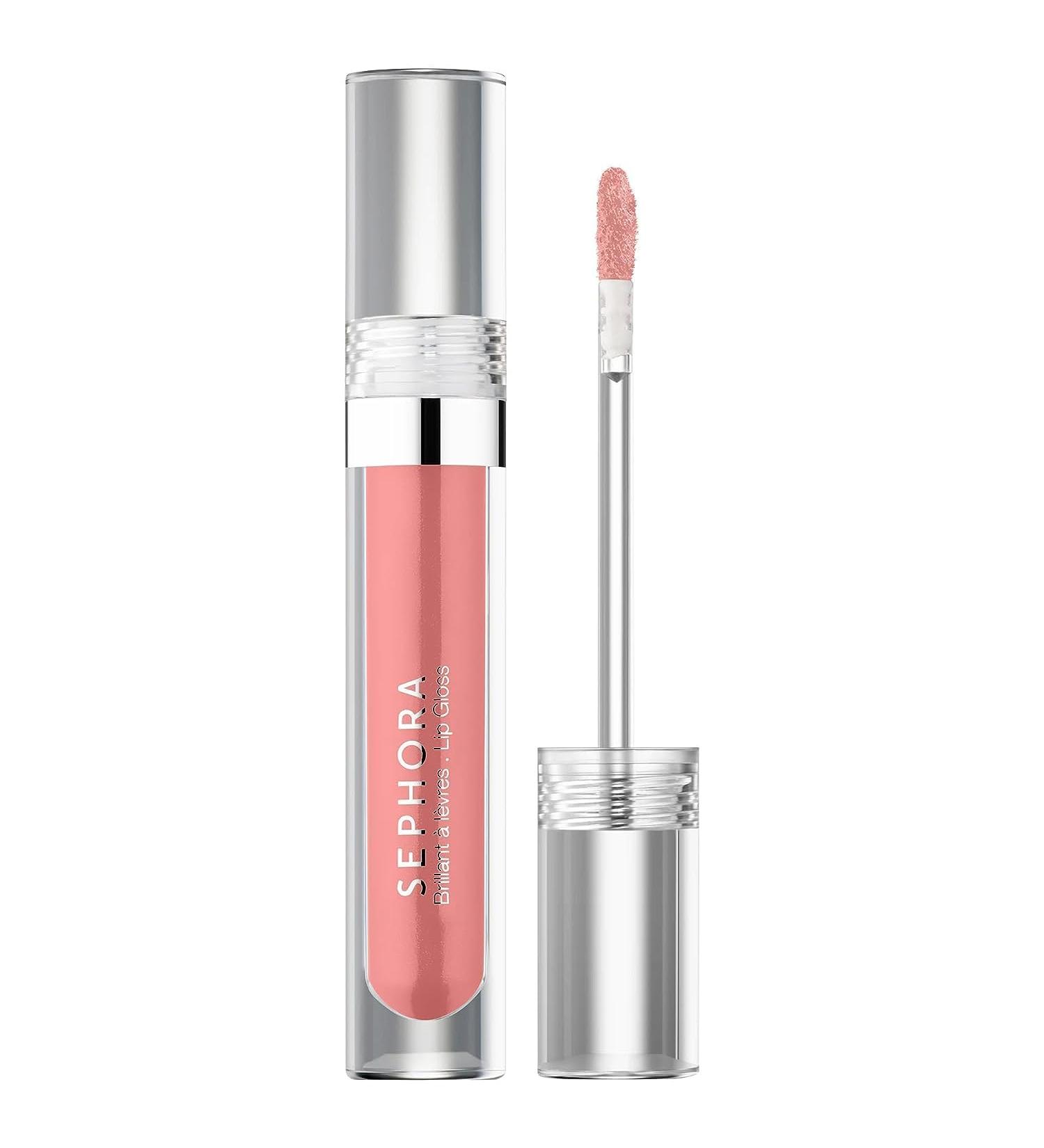SEPHORA Lip Gloss 0.1 oz/ 3 mL 35 Confident - shimmering pinky nude Long-lasting Non-sticky Lip-glosses shimmering pinky nude 0.1 Fl Oz (Pack of 1)