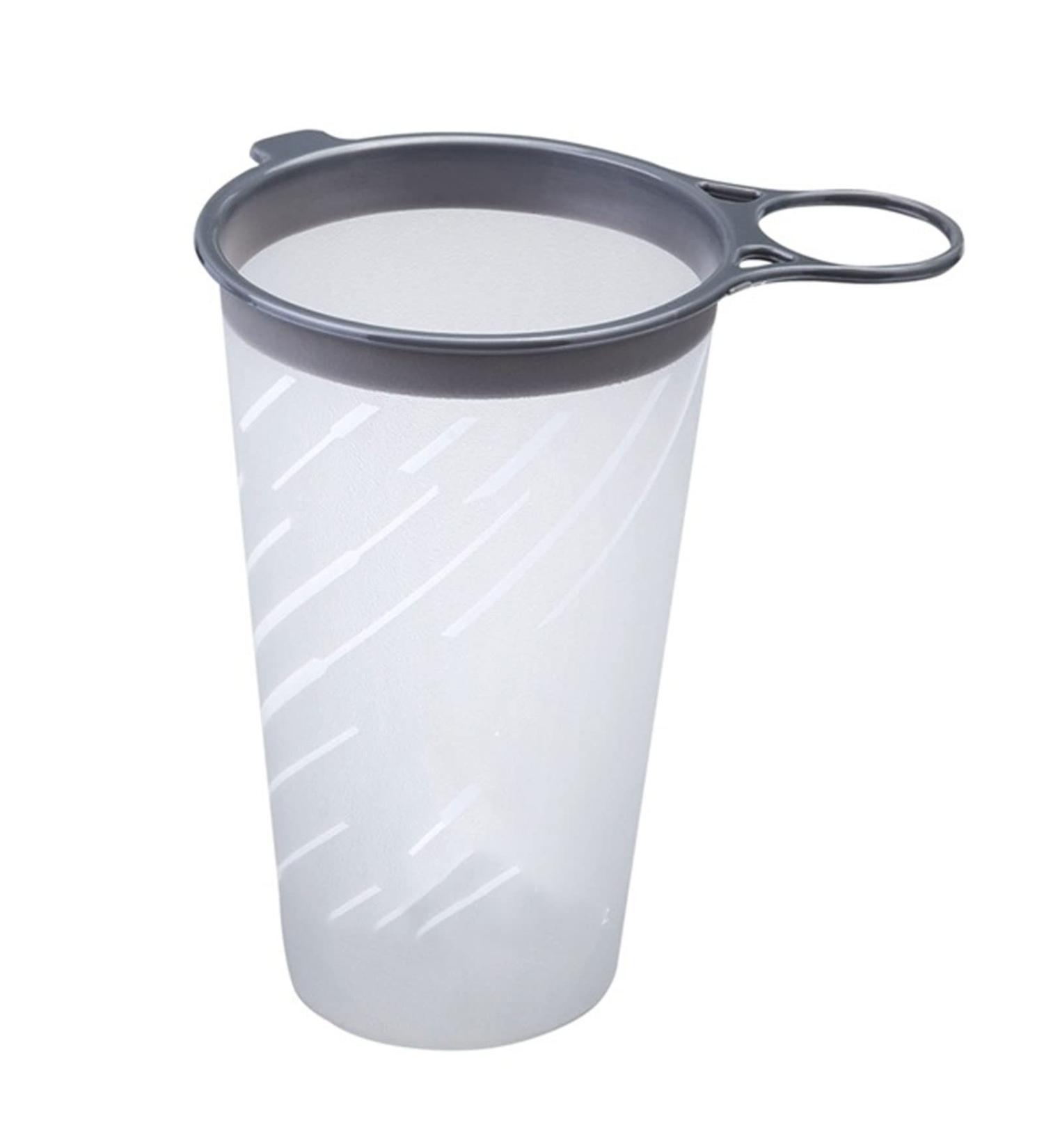 DIGJOBK Ultralight Foldable Toothbrush Cup & Water Bag - Ideal for Outdoor Sports Marathon Cycling & Trailing - White Color - Buy Online on GoSupps.com