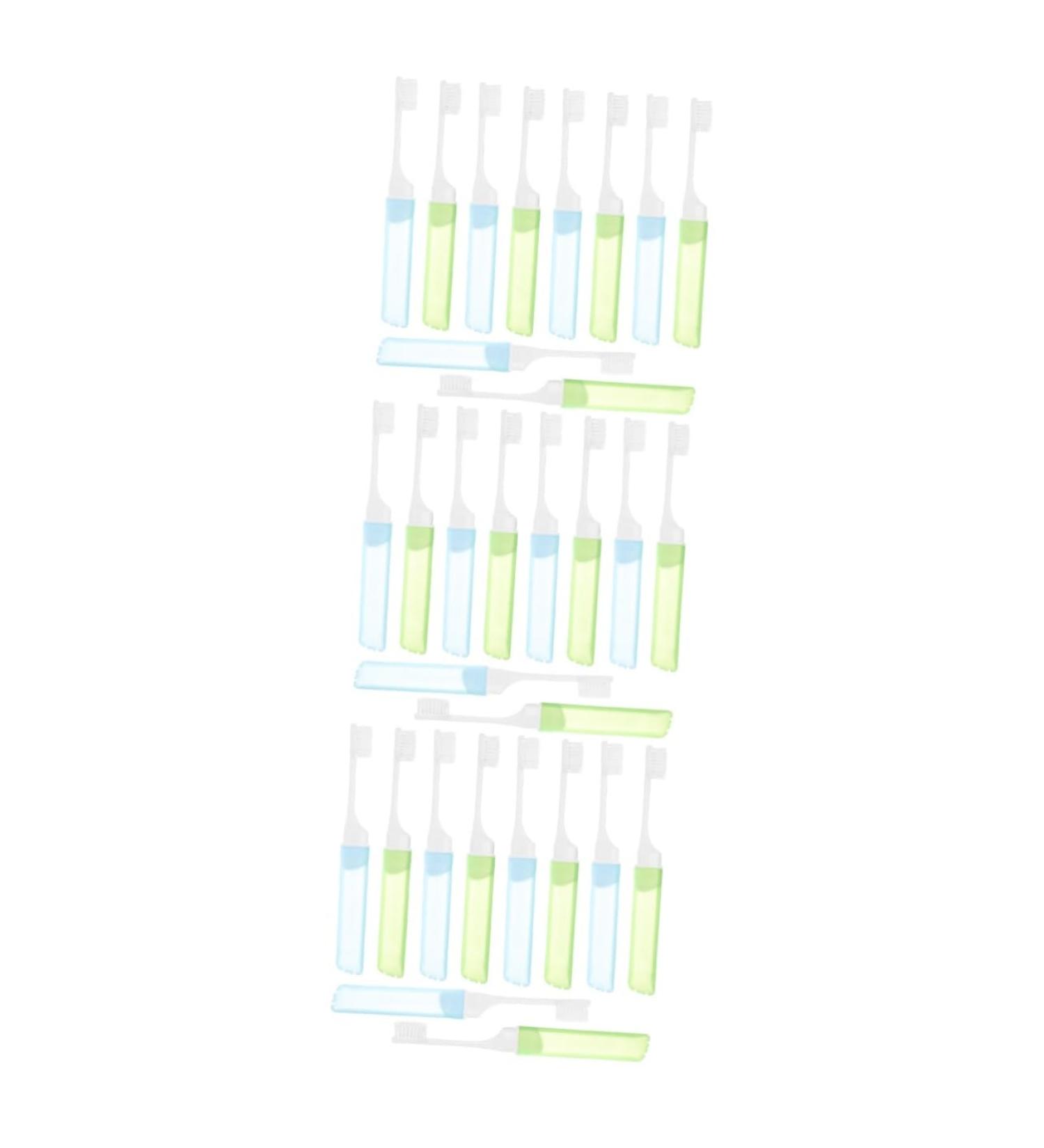 Buy Minkissy Portable Travel Toothbrushes - 30 Soft Brush Set for Hotels & Travel Accessories | International Shipping Available - Buy Online on GoSupps.com