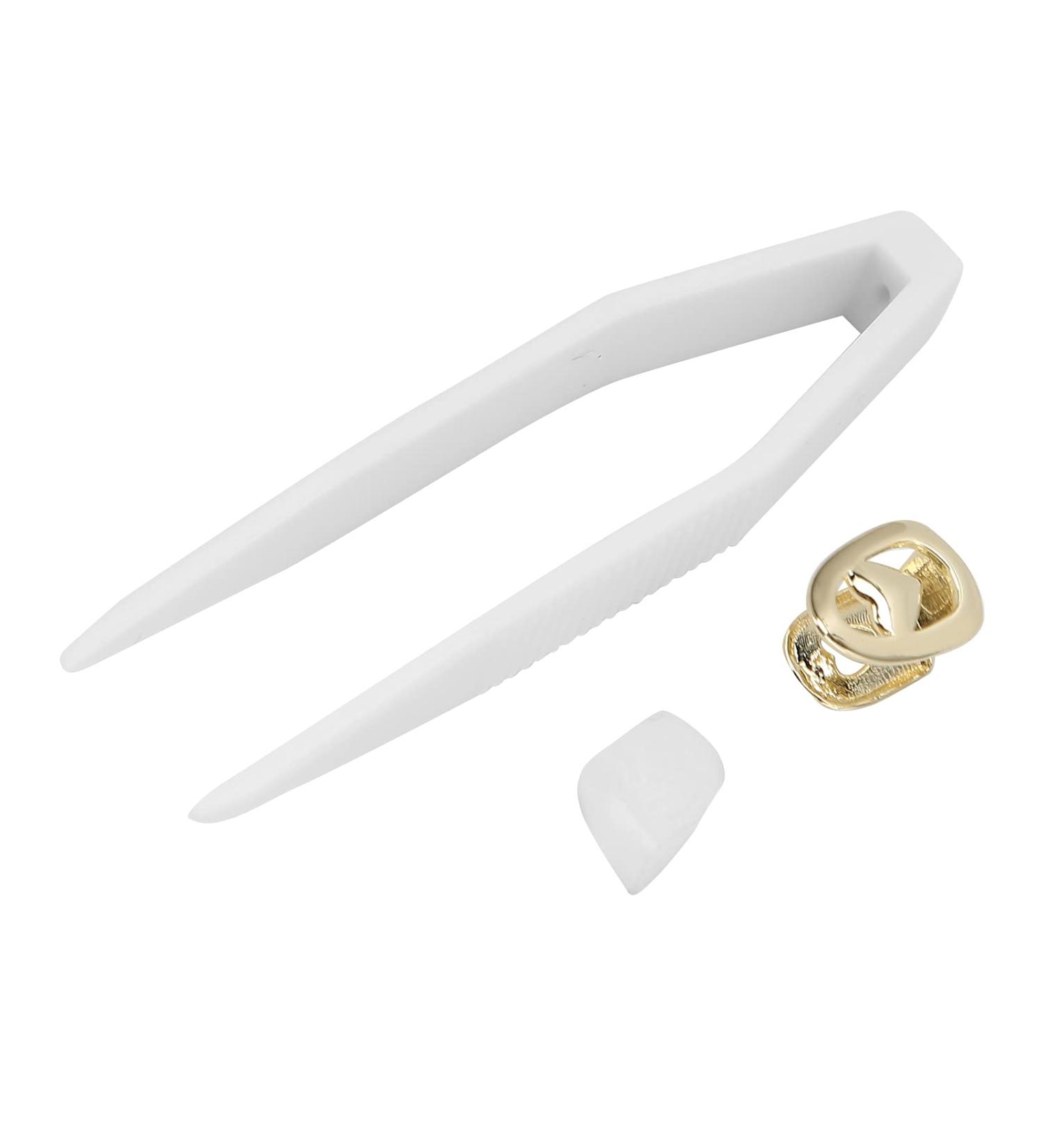 Hip Hop Teeth Decoration Teeth Brace Decoration 2 Copper Fashionable for Concert for Party(gold) - Buy Online on GoSupps.com