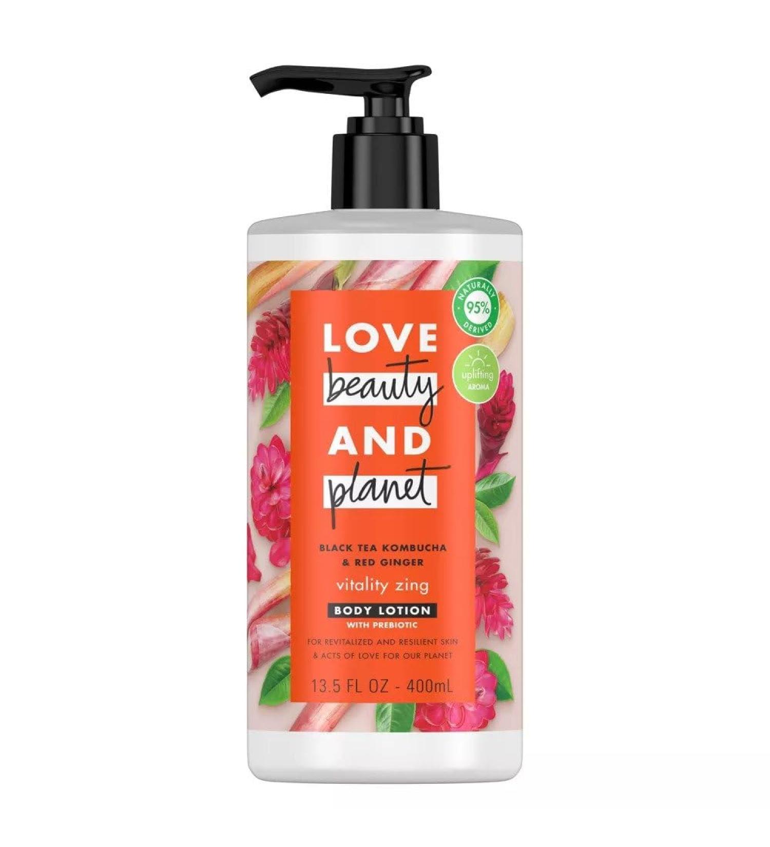 Love Beauty And Planet  Body Lotion Vitality Zing Black Tea & Red Ginger 13.5 Oz - Buy Online on GoSupps.com