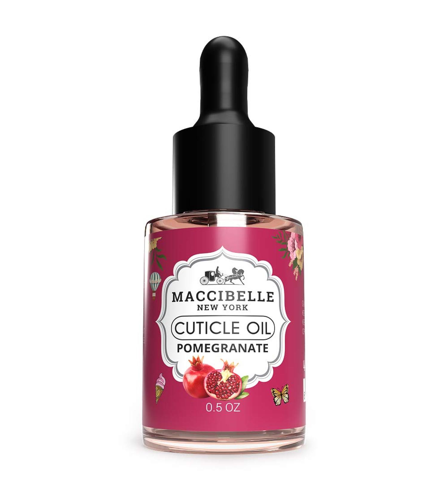 Maccibelle Pomegranate & Fig Cuticle Oil 0.5 oz - Hydrates and Heals Dry, Cracked Cuticles - Buy Online on GoSupps.com