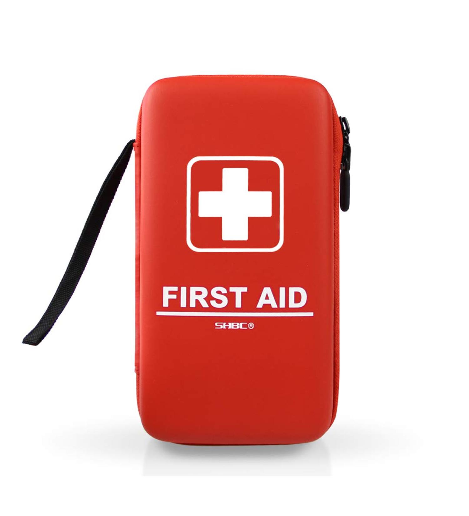 SHBC Compact First Aid Kit (139 Piece) - Adventure Medical Kit with Waterproof Case - Includes Emergency Blanket, Fire Starter, Compass, Wire Saw - for Survival, Home, Car, Camping, Hiking, Hunting, Sports - Buy Online on GoSupps.com