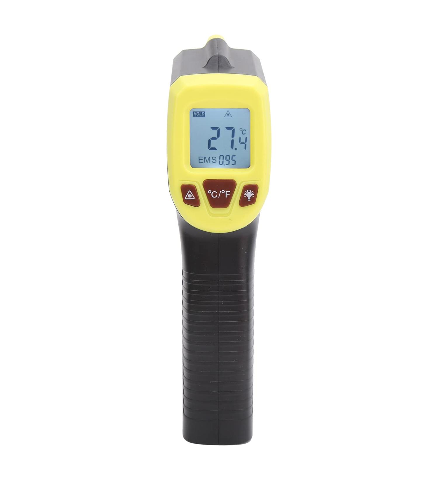 Ankroyu Infrared Thermometer - ABS Plastic LCD Display for Cooking & Home Repairs - Accurate Temperature Measurement Pistol (Yellow) - Buy Online on GoSupps.com