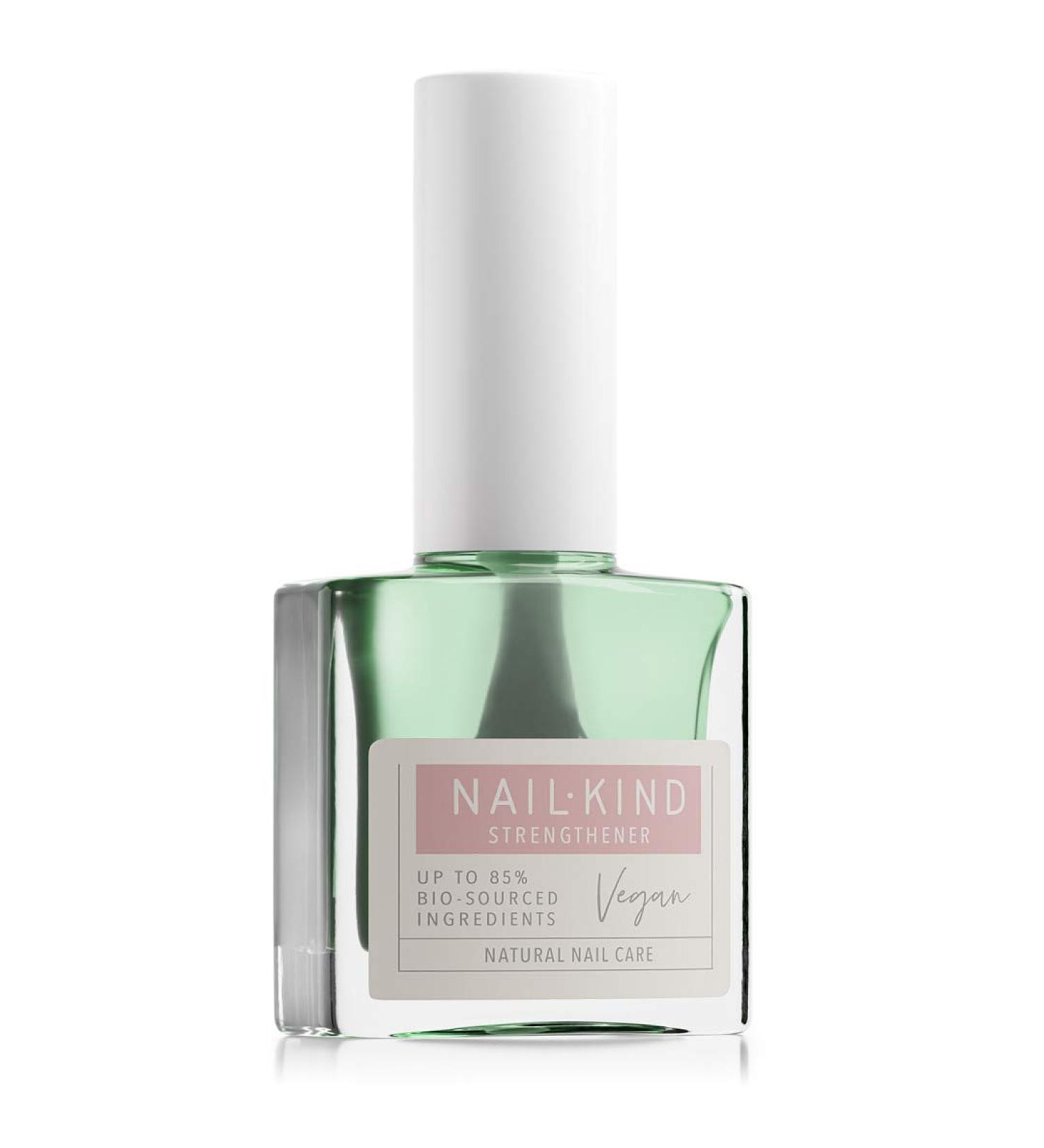 NAILKIND 2-in-1 Clear Nail Strengthener & Base Coat - Vegan & Peta Certified Cruelty Free - Quick Drying Chip Resistant Manicure - 8ml - Buy Online on GoSupps.com