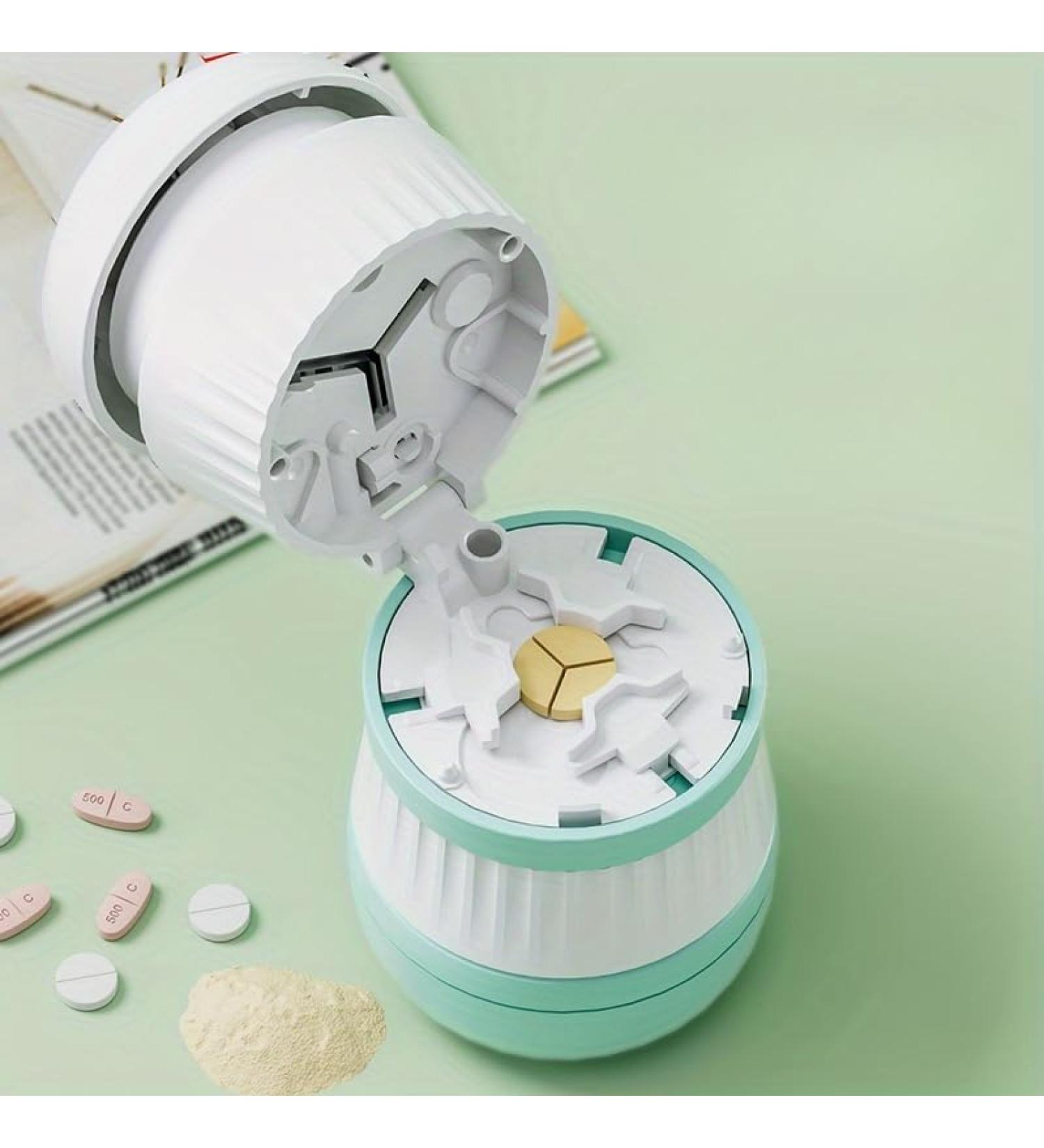 Pill Cutter & Splitter - Stainless Steel Blade for Small & Large Pills - Perfect for Vitamins & Tablets (1/3 Green - Buy Online on GoSupps.com