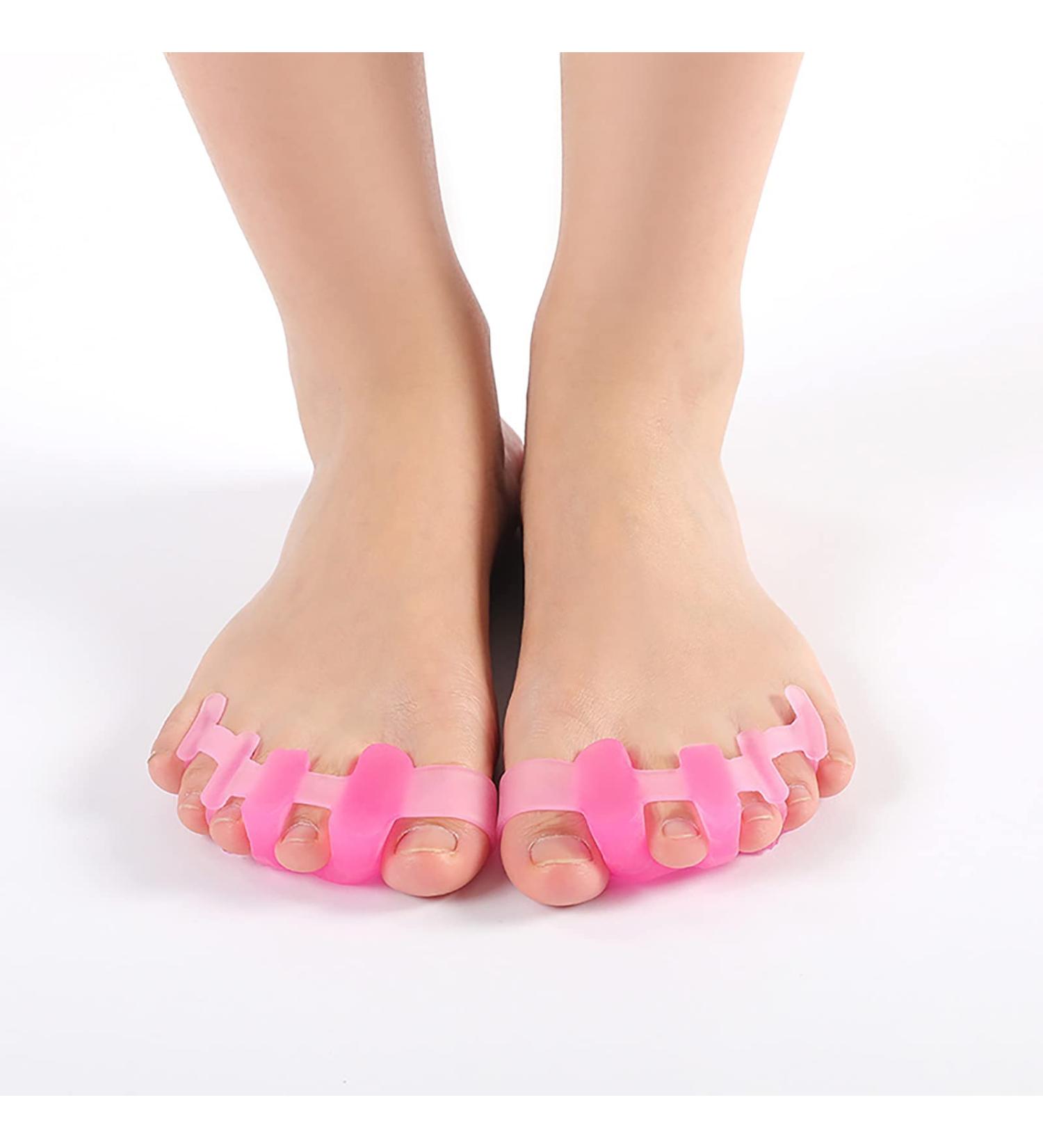 ALINZO Bunion Corrector & Toe Separators - Orthopedic Splint for Big Toe Pain Relief & Straightening Hallux Valgus (Pink) - Buy Online on GoSupps.com