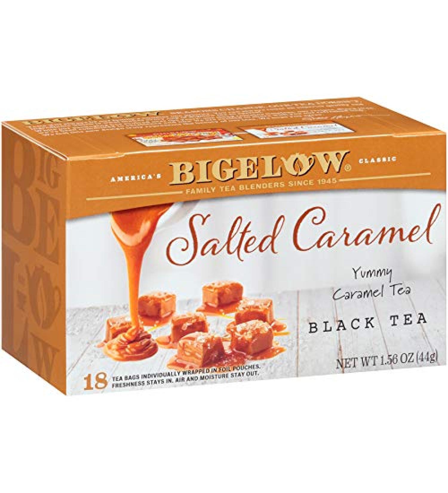 Bigelow Salted Caramel Black Tea 108 Tea Bags (Pack of 6) - Caffeinated Salted Caramel Blend - Buy Online on GoSupps.com
