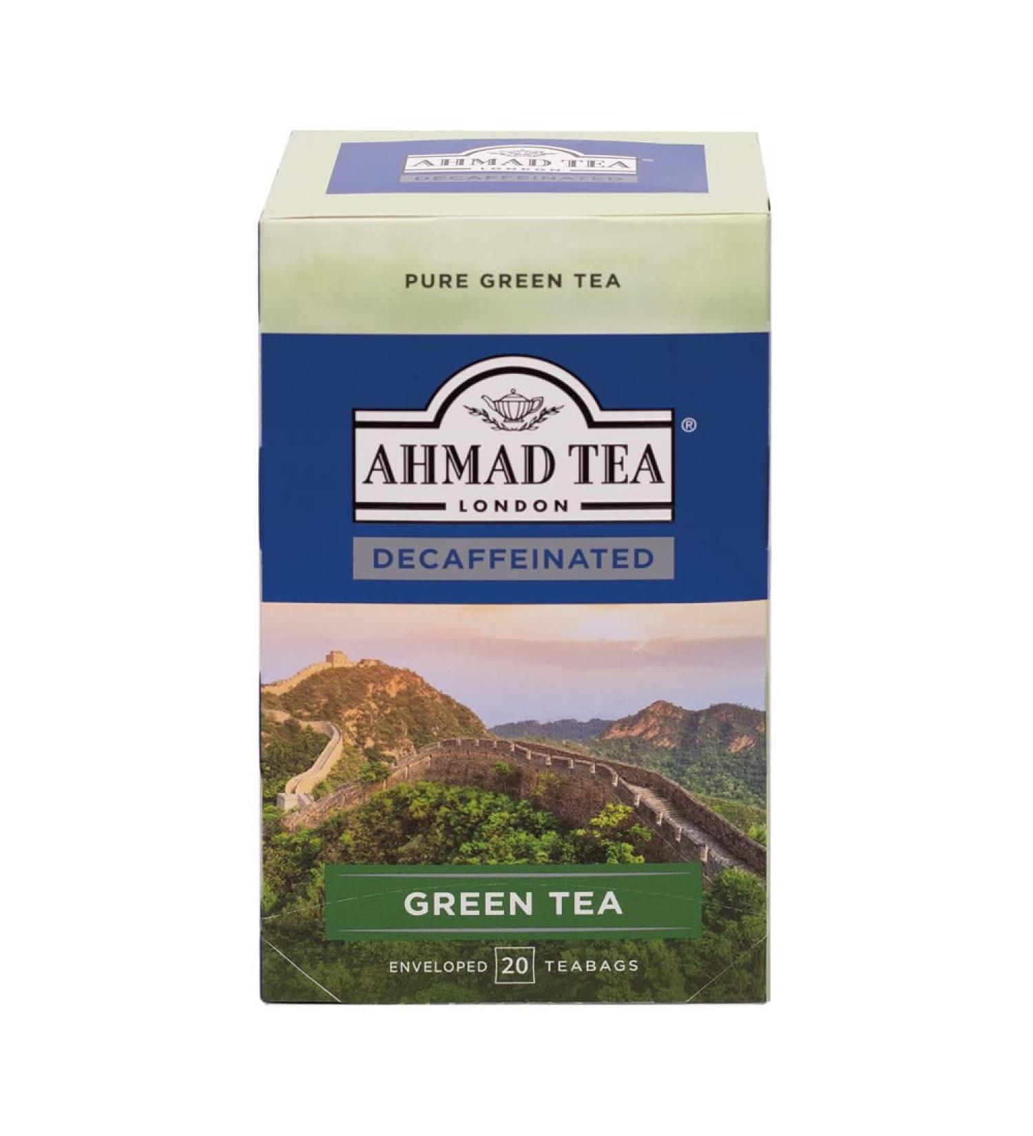 Ahmad Tea Decaffeinated Green Tea - 20 Teabags, Decaf Tea - 20 Count - Buy Online on GoSupps.com