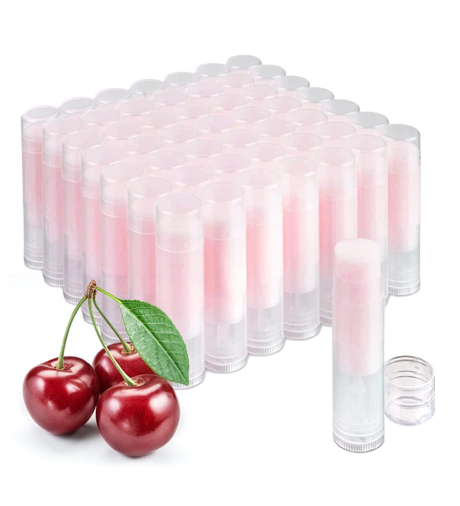 Maria Child Cherry Lip Balm - Natural Beeswax Lip Conditioner with Sunflower Oil and Vitamin E - 50 Count - Buy Online on GoSupps.com