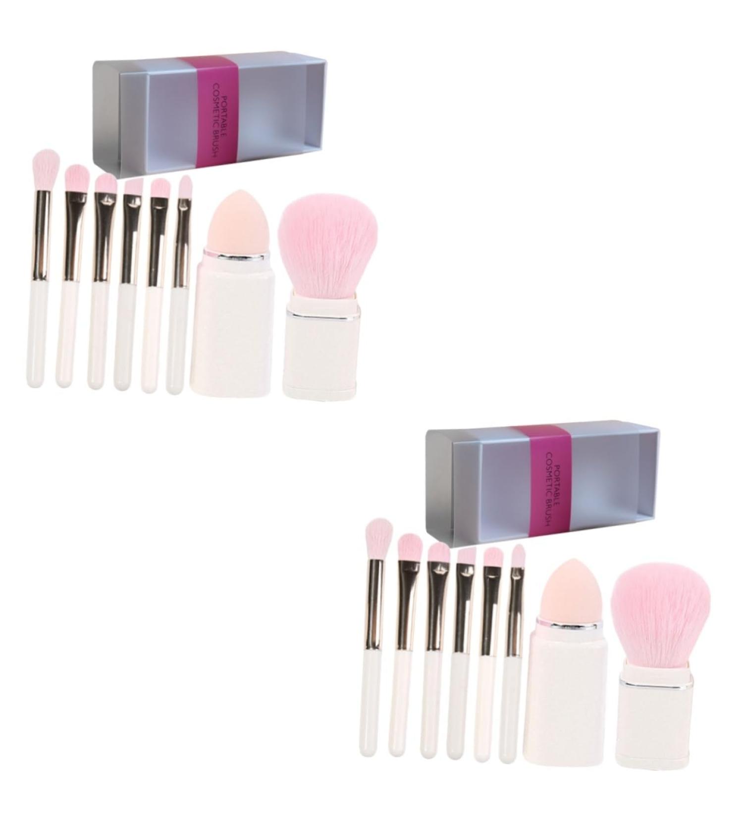 FRCOLOR 2 Sets Makeup Brush Set - Premium Beauty Tools for Flawless Foundation & Eye Makeup - Lightweight Travel Kit - Buy Online on GoSupps.com