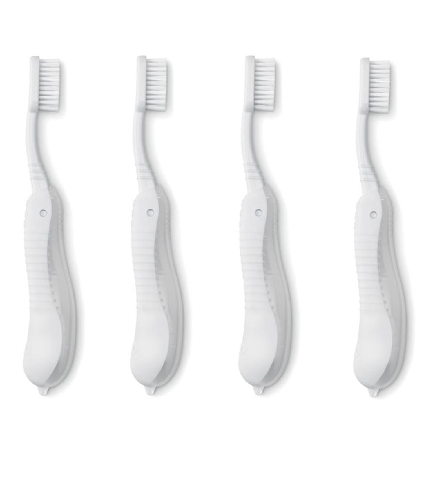 Manual Toothbrush Set of 4 - Travel Friendly Eco-Friendly Colors | noTrash2003  - Buy Online on GoSupps.com