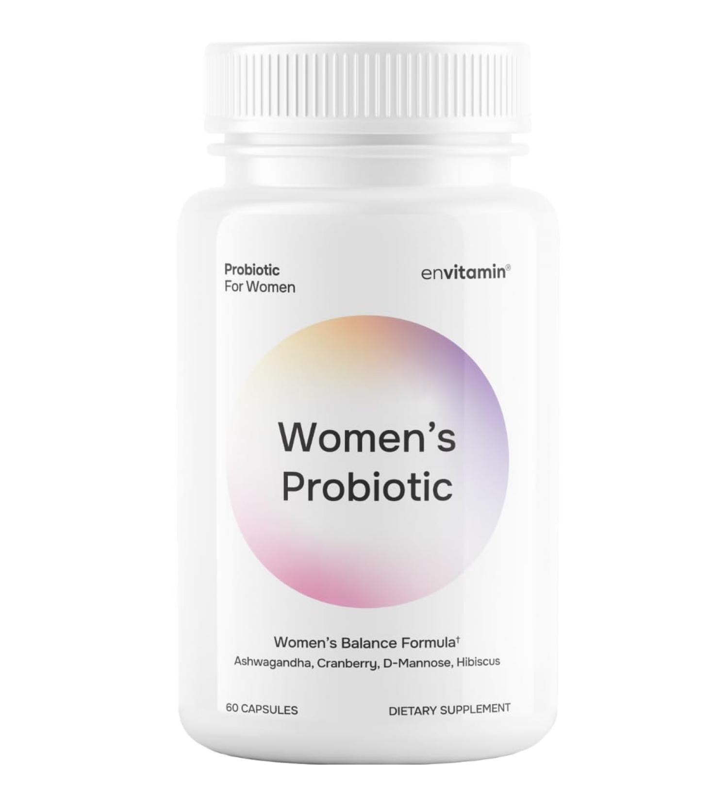 Probiotic for Women Balance Formula with Ashwagandha Cranberry Black Cohosh D-Mannose Hibiscus & Dandelion - Support Your Microbiome Womens 60 Count (Pack of 1) - Buy Online on GoSupps.com