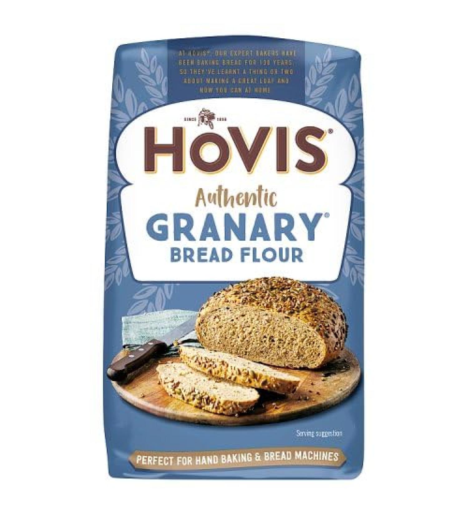 Hovis | Granary Bread flour 5X1kg | Suitable for vegetarians | Suitable for hand baking and bread machines | Make tasty loaves of bread - Buy Online on GoSupps.com