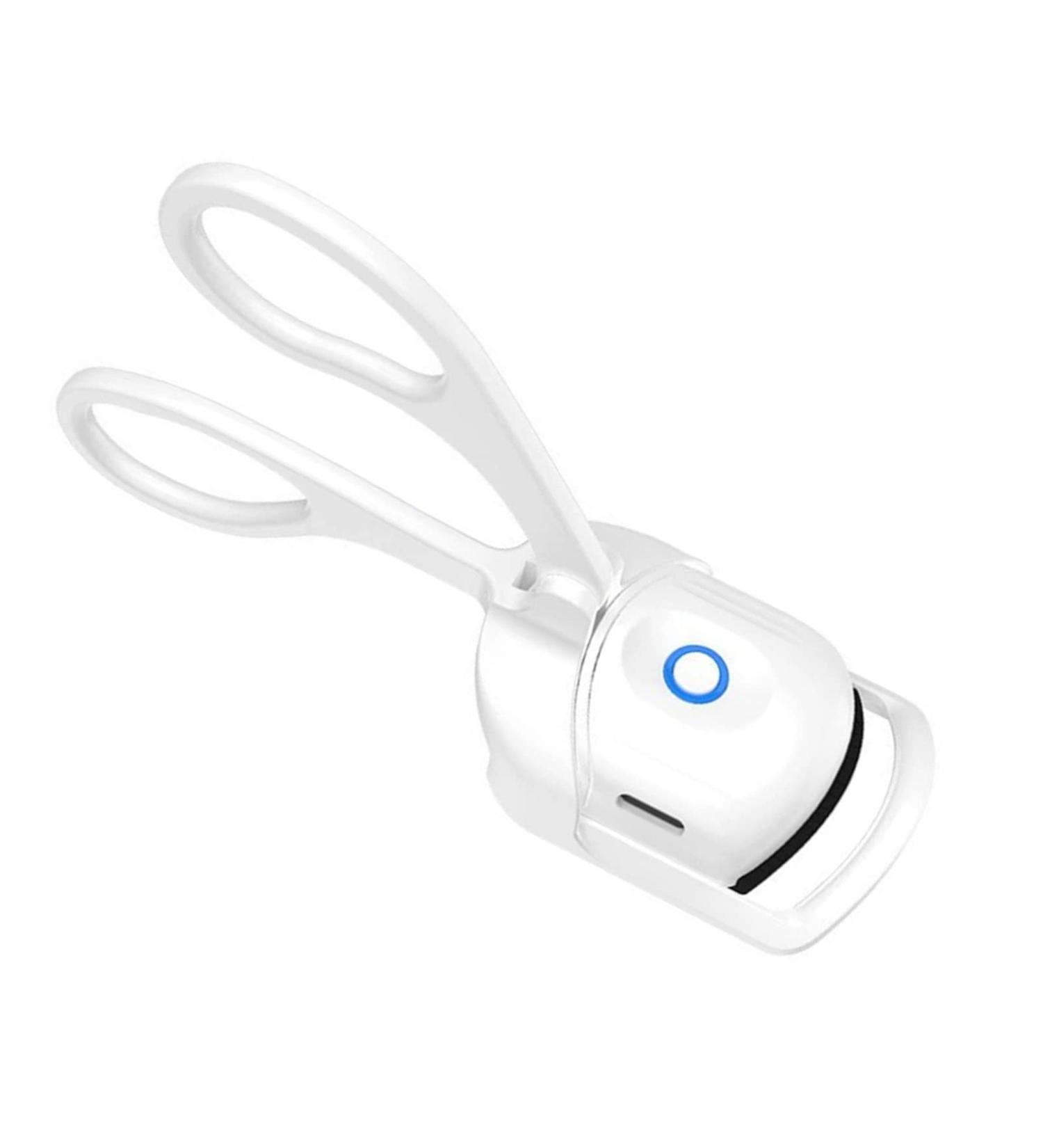 Heated Eyelash Curlers USB Charging Electric Eyelash Curler for Beauty Salon (White) - Buy Online on GoSupps.com