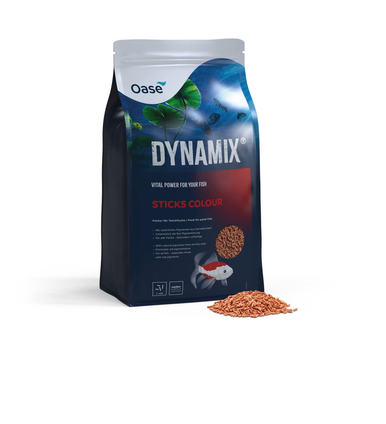 OASE Dynamix Sticks Colour 20 L Fish Food Pond Fish Food Intense Shine and Colour for Red Fish Regular Growth - Buy Online on GoSupps.com