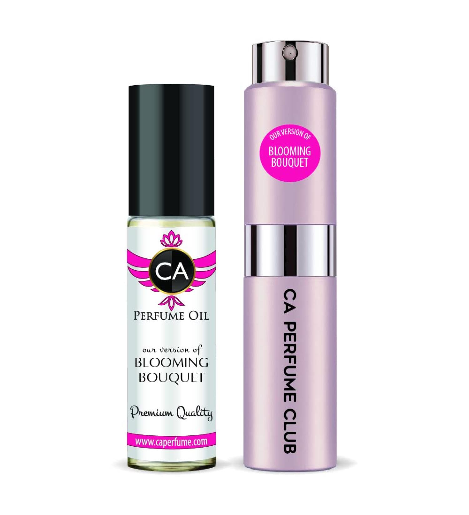 CA Perfume Duo Impression of Christian Blooming Bouquet For Women Eau de Parfum Refillable Atomizer Sprayer+ Fragrance Body Oil Long Lasting Sample Travel Size Roll-On Bottle 0.27 Fl Oz+0.33 Fl Oz - Buy Online on GoSupps.com