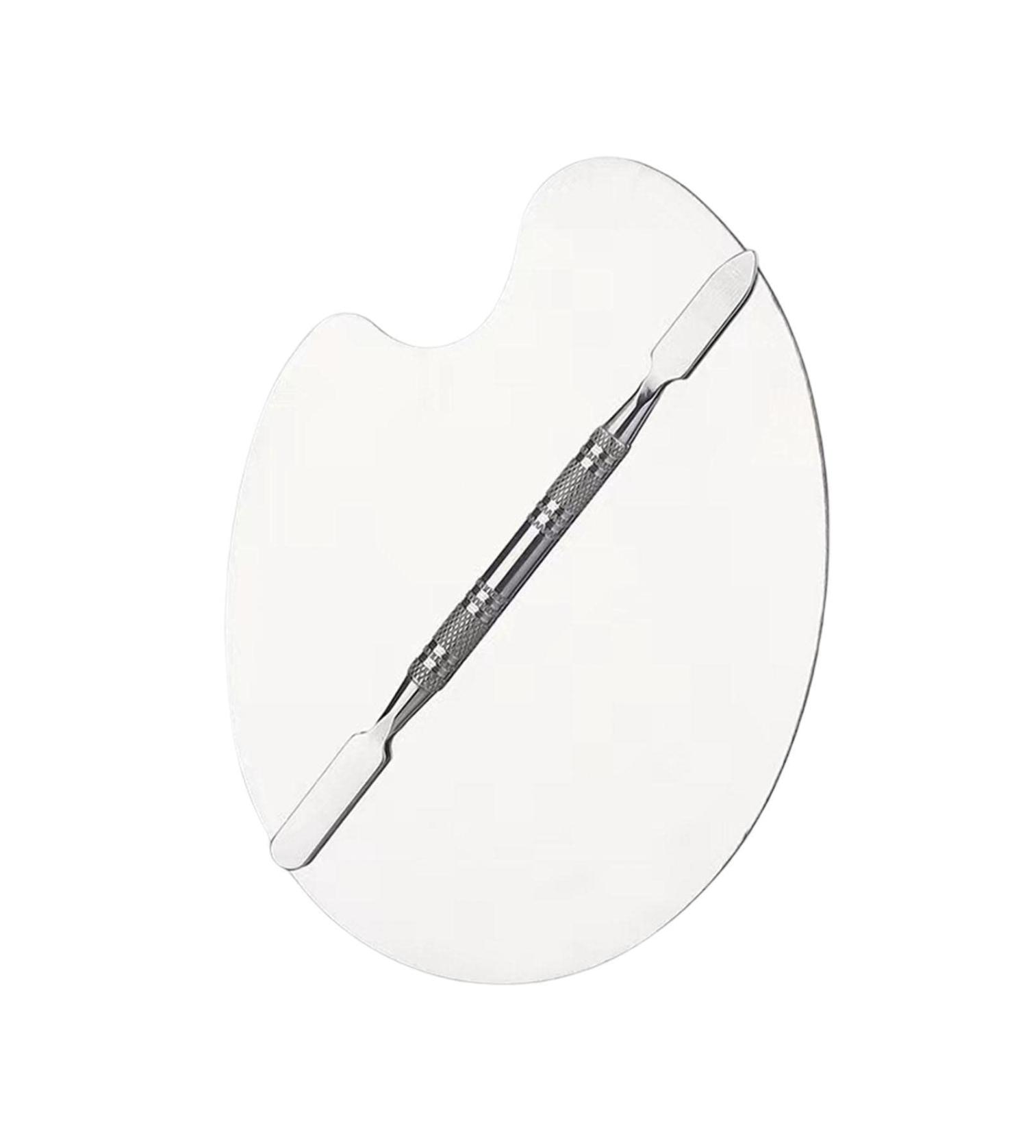  Yajimsa Metal makeup | Makeup mixer paint tray with fine grinding and double-ended non-slip toning stick for lipstick foundation Yajimsa - Buy Online on GoSupps.com