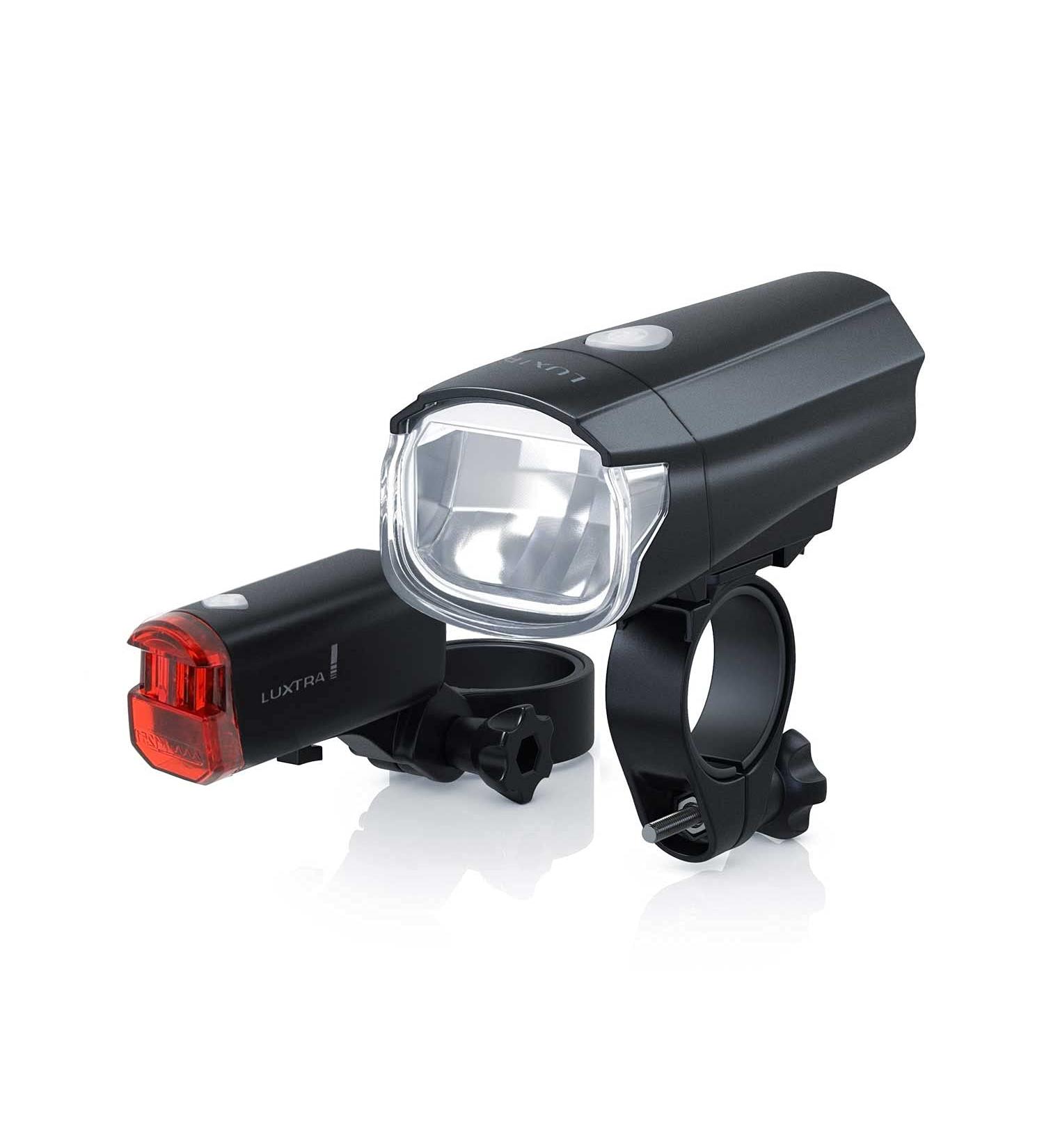Luxtra Bicycle Lamps Set - 40 Lux Eco STVZO Compatible Front & Rear Light | Battery-Operated Bicycle Accessories for Safe Riding - Buy Online on GoSupps.com