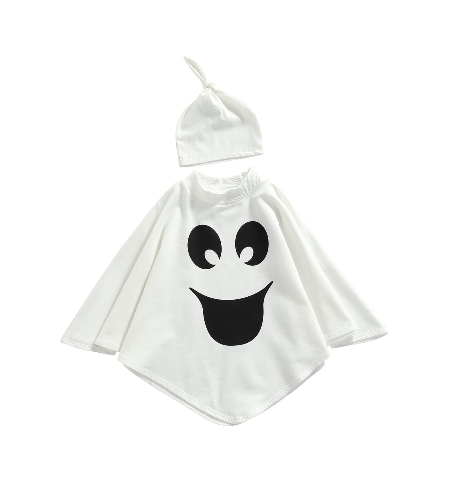 Toddler Halloween Costume Hooded Cloak Evil Smile Ghost Set (2pcs Cloak Thicken B 3-4 Years) - Buy Online on GoSupps.com