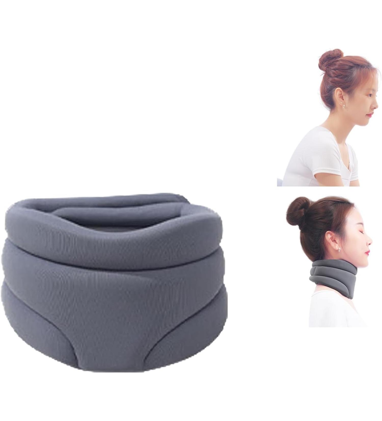 Soft Foam Neck Brace Universal Cervical Collar Neck Brace for Neck Pain Relief Adjustable Neck Support Brace for Sleeping Wraps Keep Vertebrae Stable and Aligned yl-105023(Gray) Grey - Buy Online on GoSupps.com