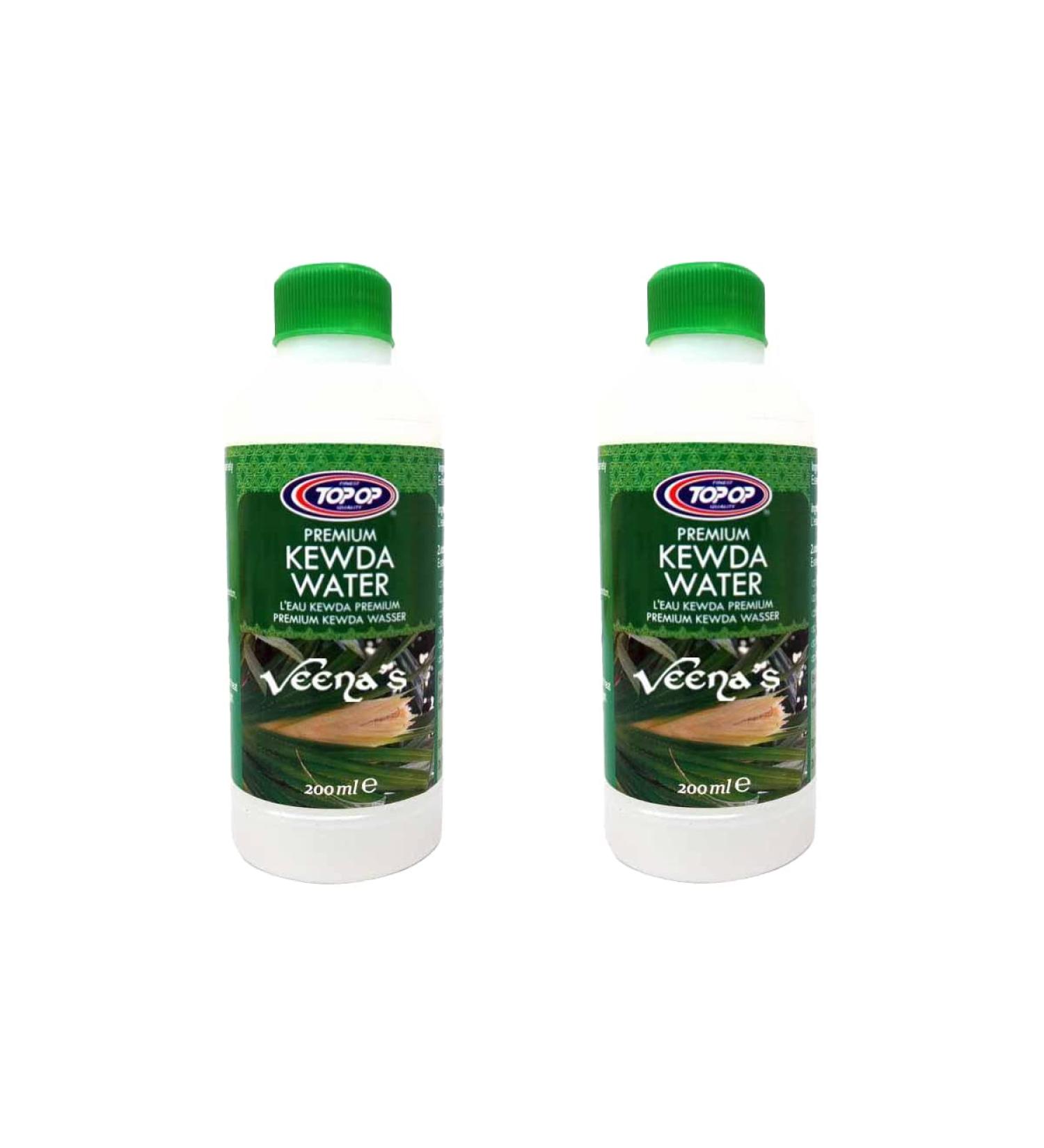 Top op Kewda Water (200ml) Pure & Natural Essence Bottle - Helps prevent and treats infections - Sweet Perfumed and Pleasant Odour (Pack of 2)
