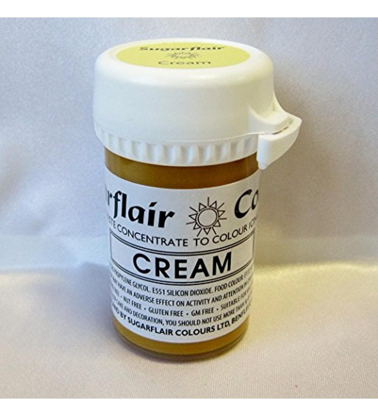 Cream Sugarflair Tartranil Concentrated Paste Colour