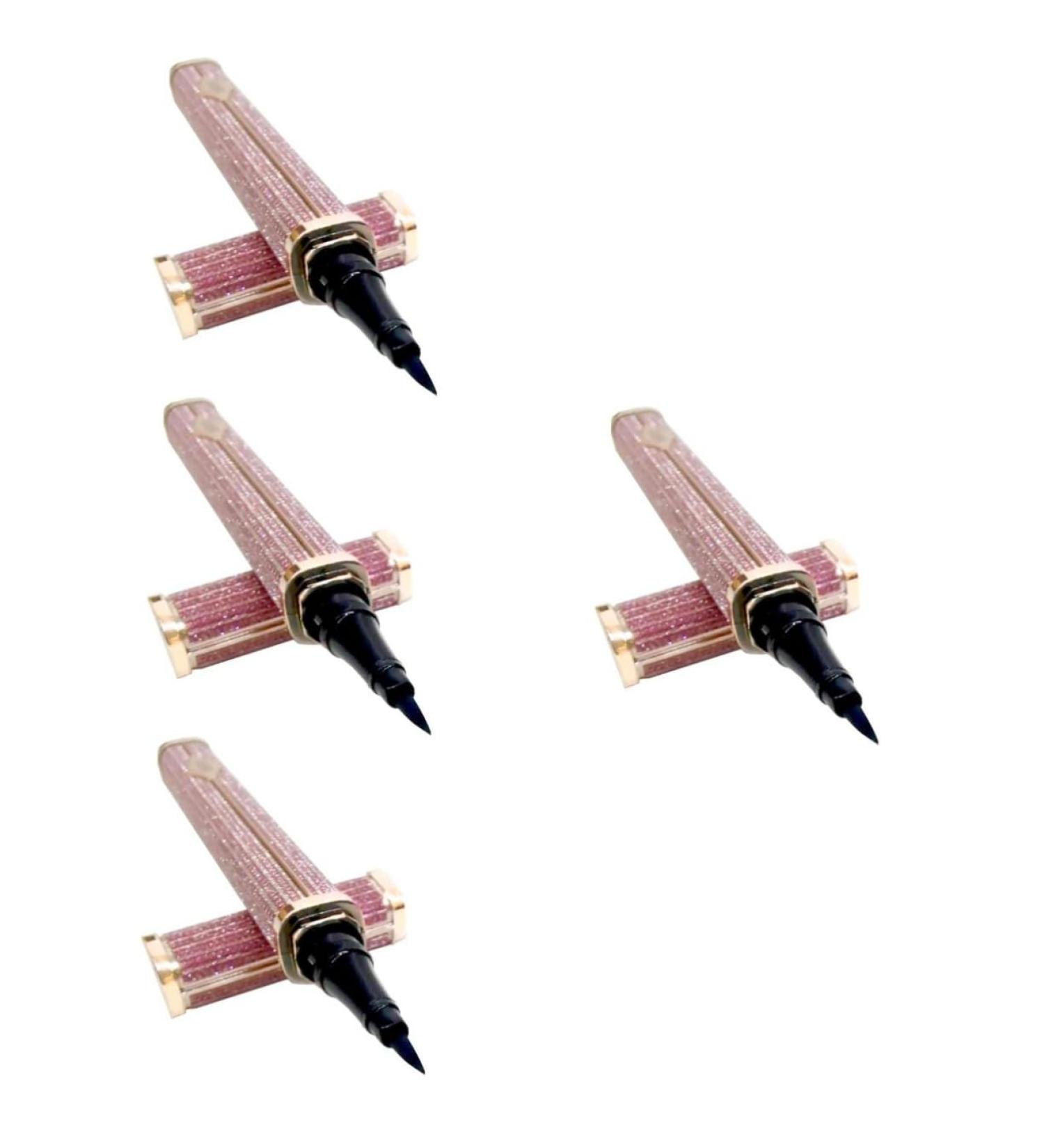 LALAFINA 4pcs Eyeliner Eyelash Glue Pen Liquid Liner Liquid Eye Liner Black Makeup Miss Make up Makeup Set - Buy Online on GoSupps.com