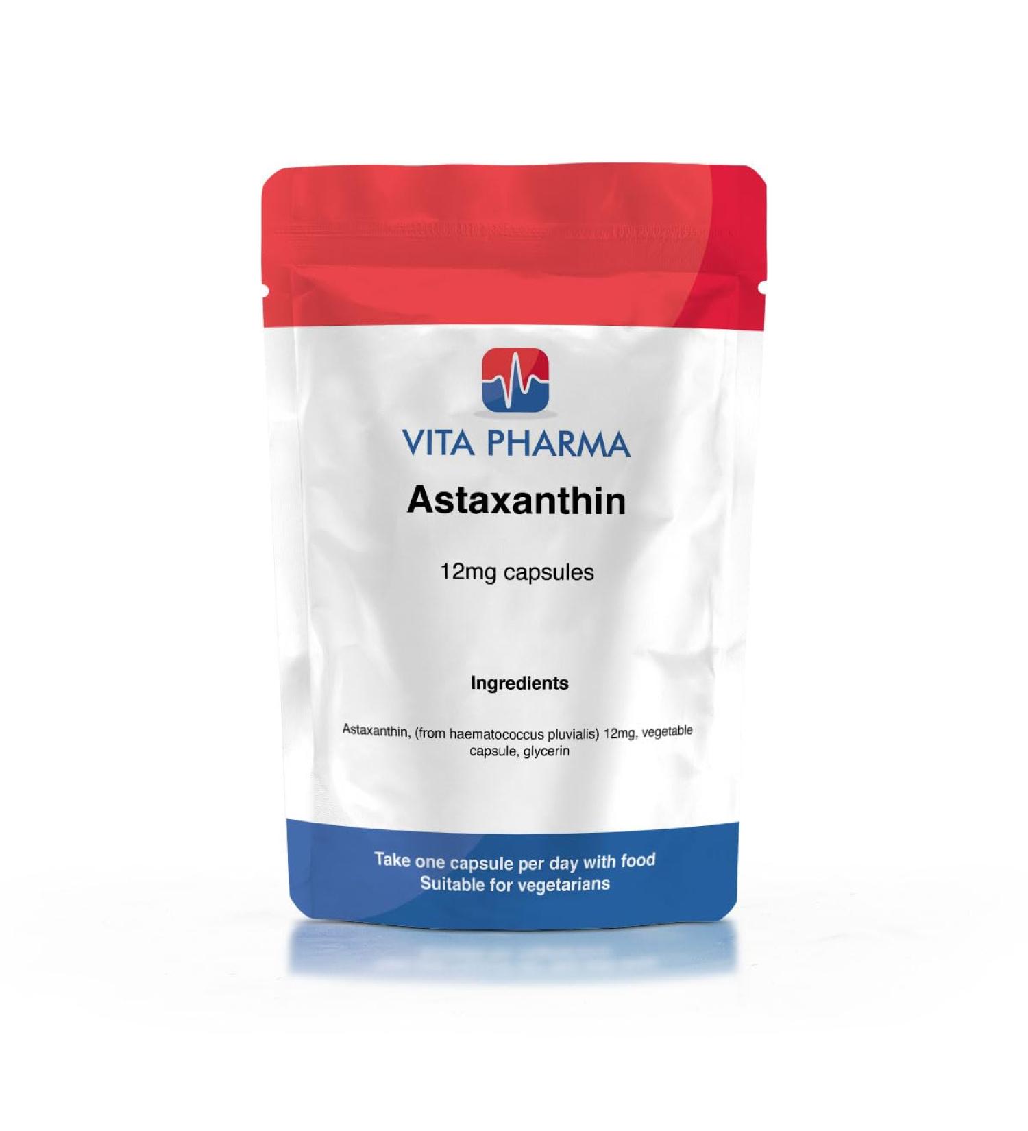 VITA PHARMA Astaxanthin 12mg 365 Capsules