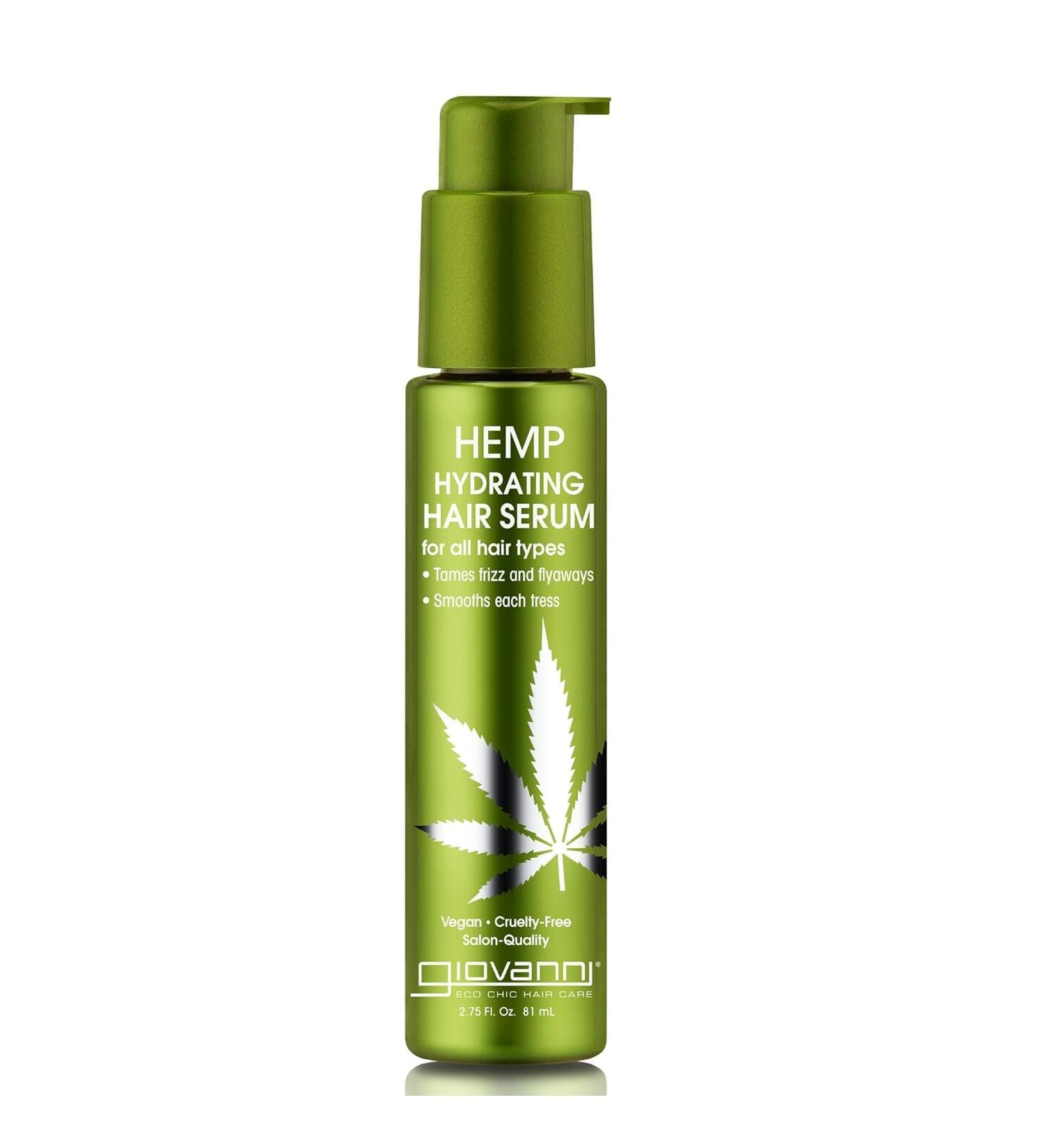 GIOVANNI Hemp Hydrating Hair Oil Serum - 2.75 oz Helps Stimulate Moisturize & Revitalize Damaged Hair for All Hair Types Color Safe No Parabens Frankincense Vegan Friendly Hair Oil Serum- 1 Pack - Buy Online on GoSupps.com