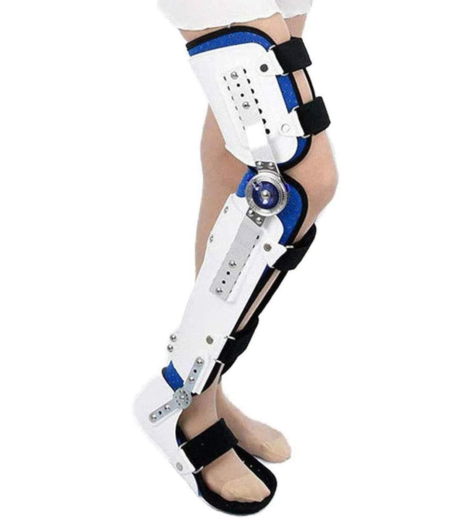 Adjustable Hip Joint Fixation Bracket & Knee Orthosis Support - Hinged Knee Brace for Fractures | Fully Adjustable Leg Protector - Buy Online on GoSupps.com