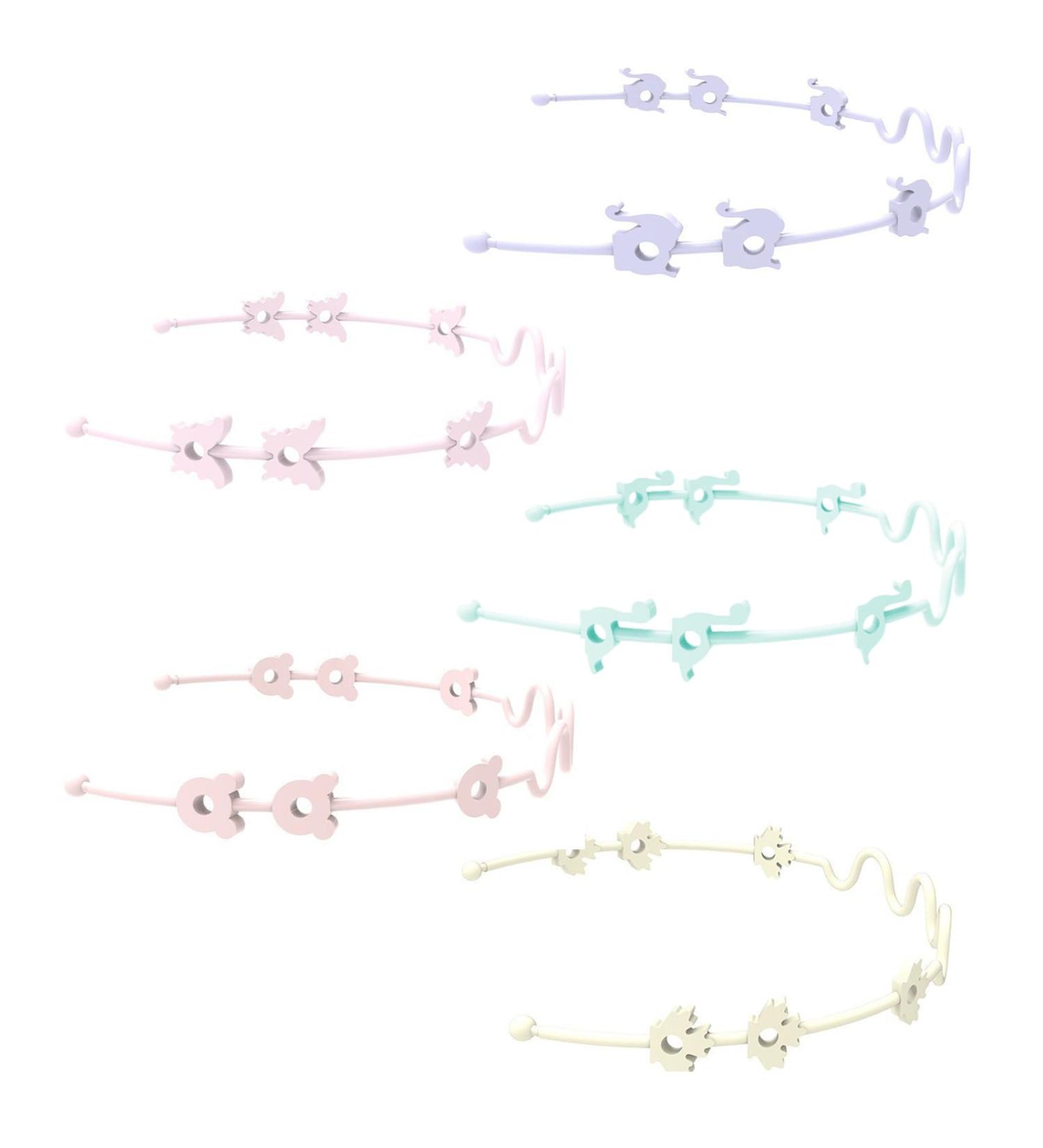 Silicone Pacifier Chain - Cute & Safe Pacifier Clips for Boys & Girls | Dental Aid from 3 Months - Buy Online on GoSupps.com