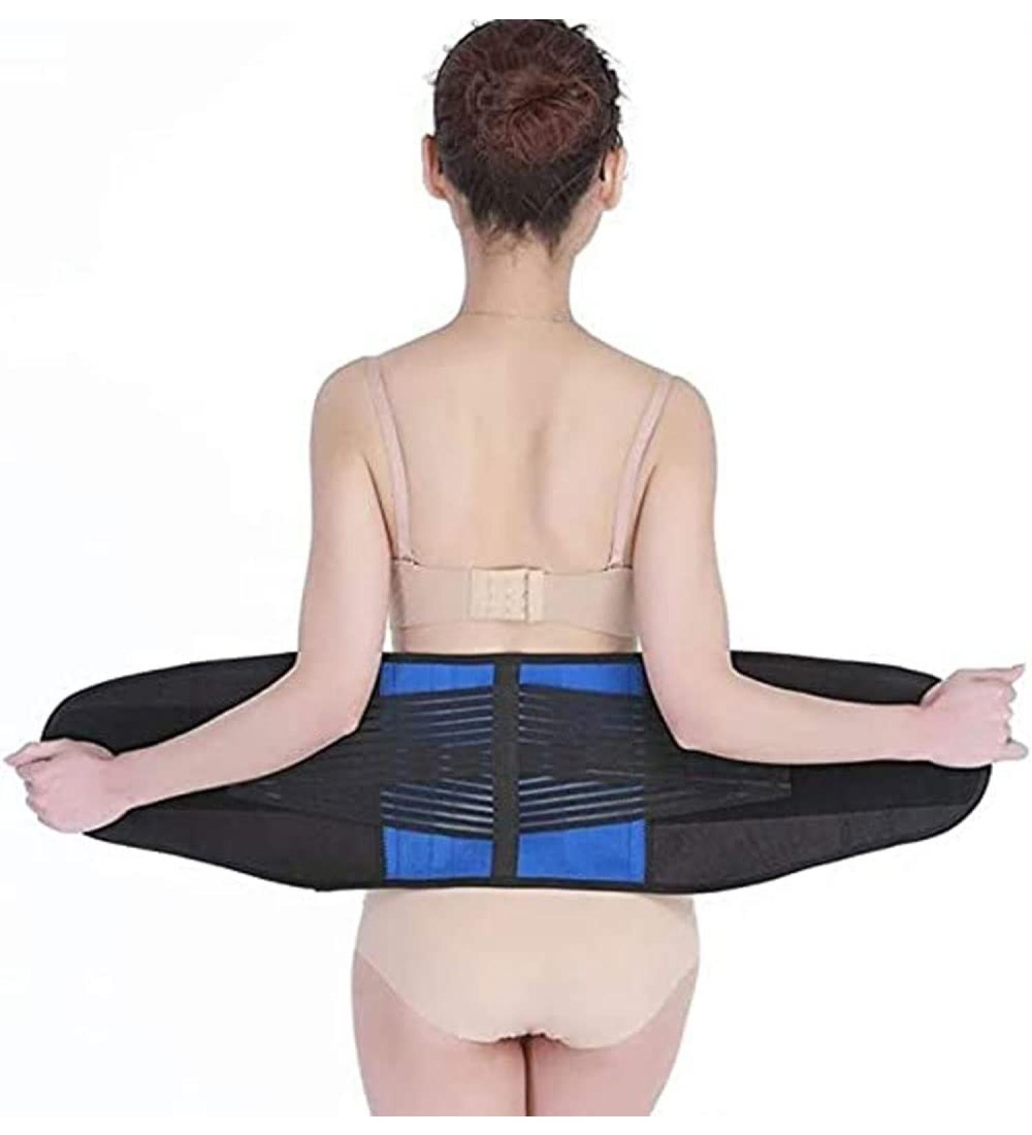 Breathable Back Support Belts for Pain Relief | Comfortable Lumbar Belt for Men & Women | XXL Black | Ideal for Herniated Disc Sciatica & Scoliosis - Buy Online on GoSupps.com
