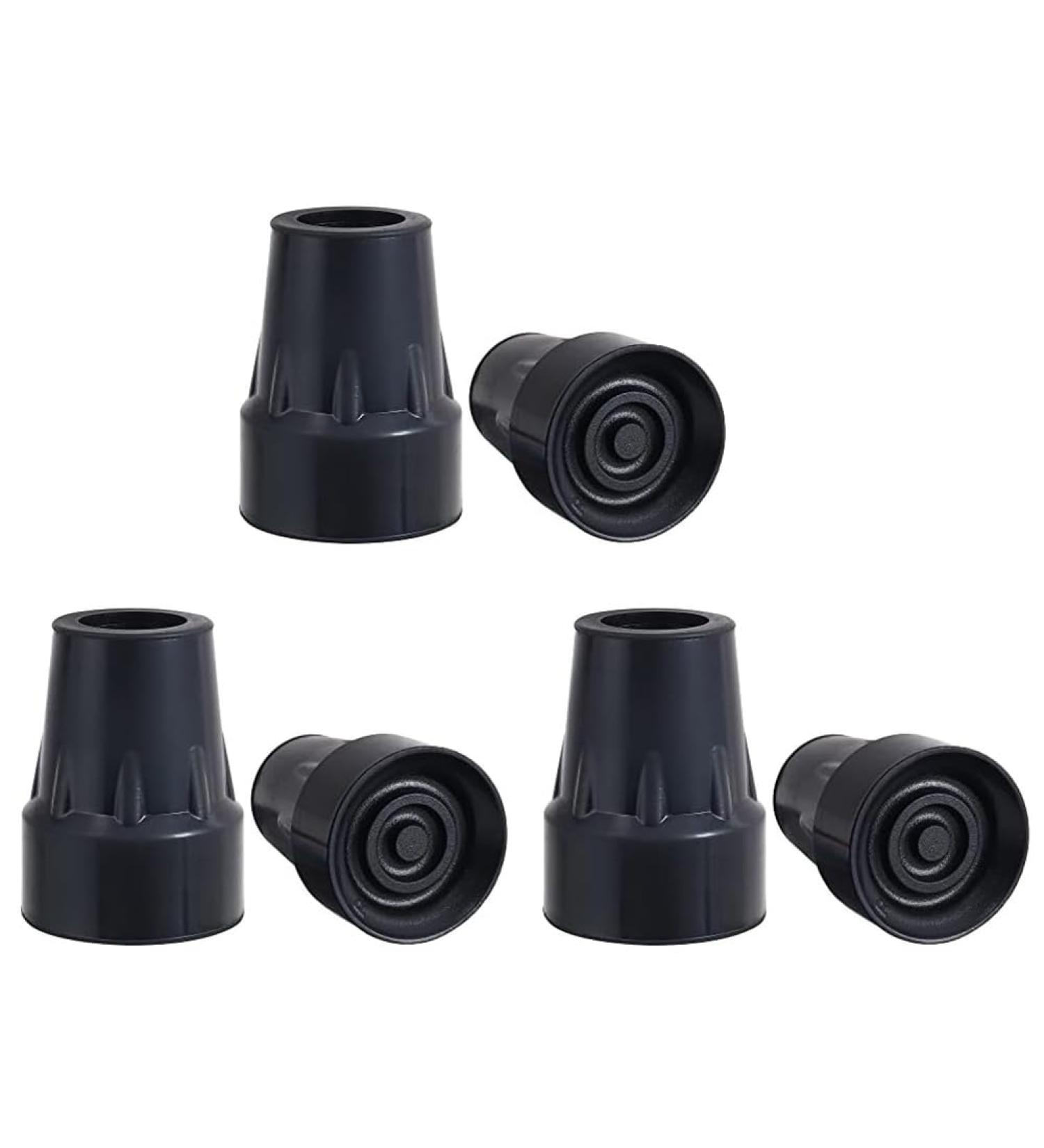 Clisted Crutch Tips Kit 7/8Inch Heavy Duty Non-Slip Rubber Cane Tips Kit Replacement Cane Foot Caps Crutch Pads 6 PCS - Buy Online on GoSupps.com