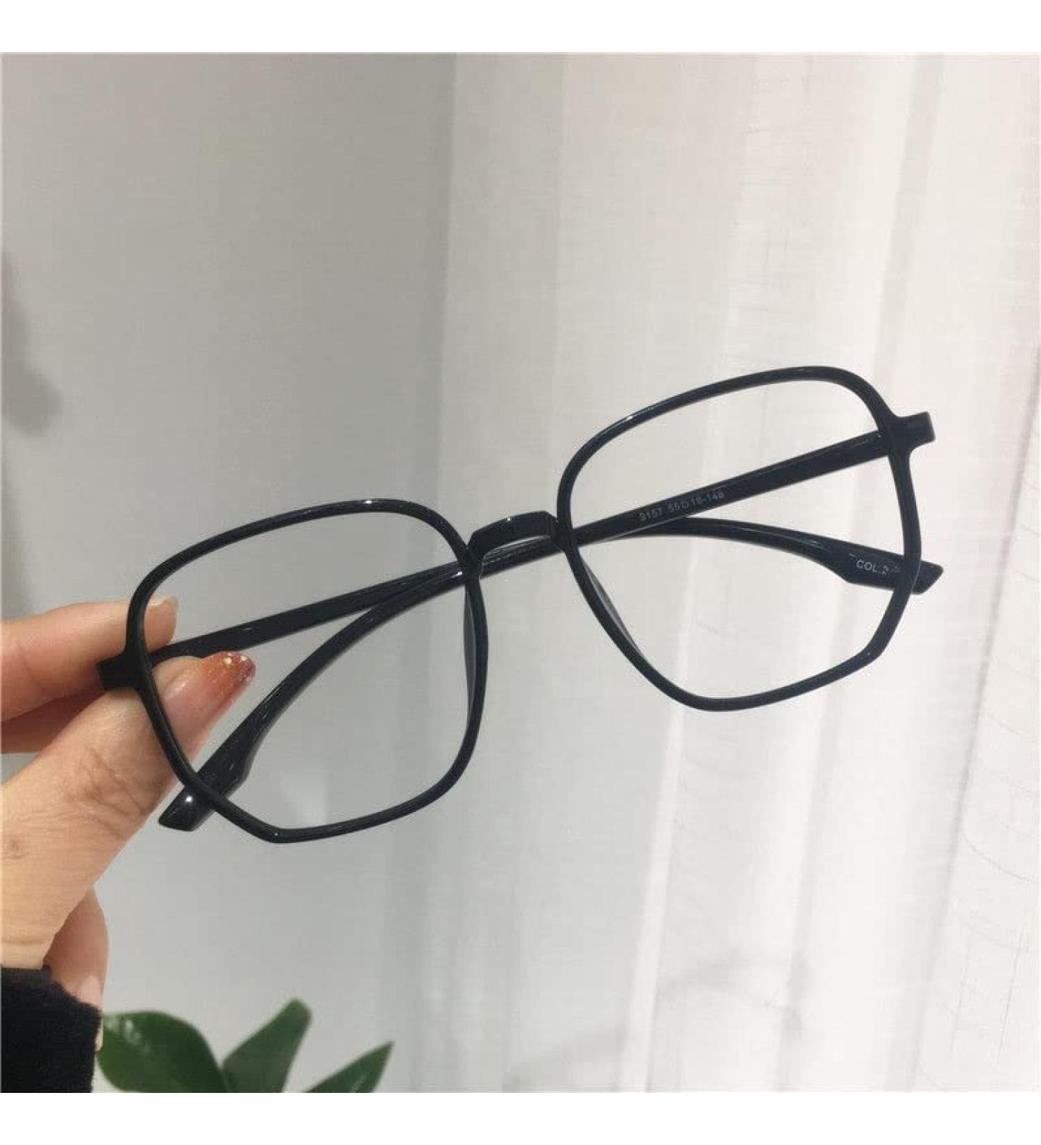 PARWANA Super Light Computer Readers Large New Reading Glasses Fatigue Relieve Flat Light Mirror Eyewear for Women/Men +350 Black