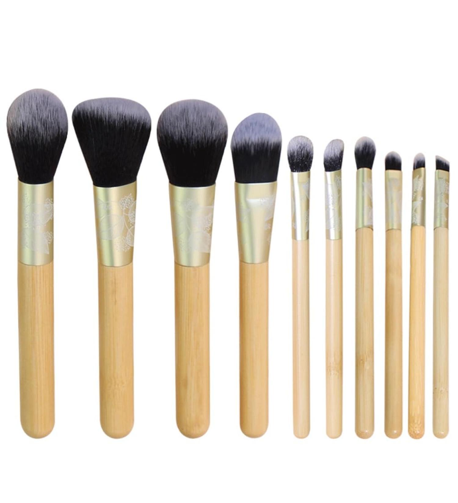 10-Piece Carving Pattern Makeup Brush Set Powder Blush & Eyeshadow Tools for Flawless Beauty - Buy Online on GoSupps.com