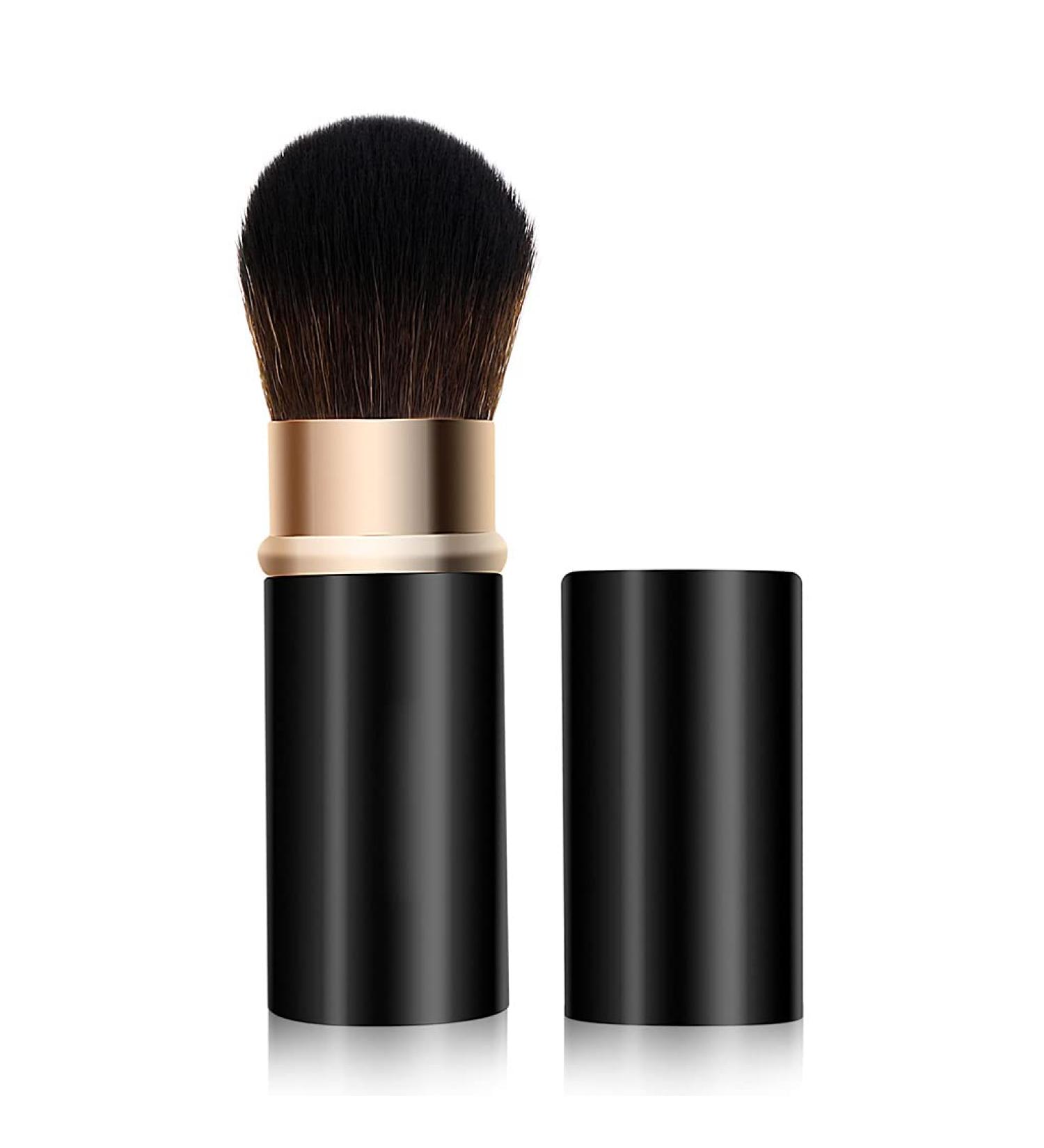 YDC Retractable Kabuki Makeup Brush with Cap - Portable Powder Brush for Flawless Face Blush and Foundation Application - Buy Online on GoSupps.com