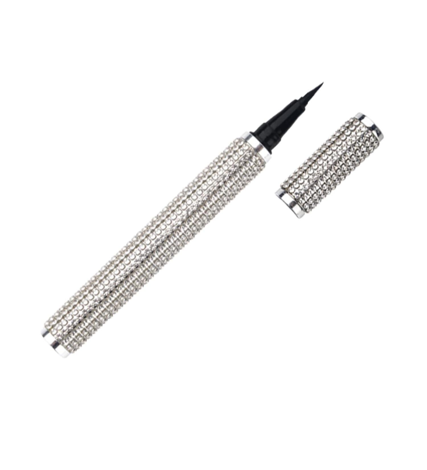 BELLIFFY Liquid Eyeliner Girl Eye Makeup Accessory Girl Eyeliner Makeup Pen Gel Pu Sticker Drill Silver - Buy Online on GoSupps.com