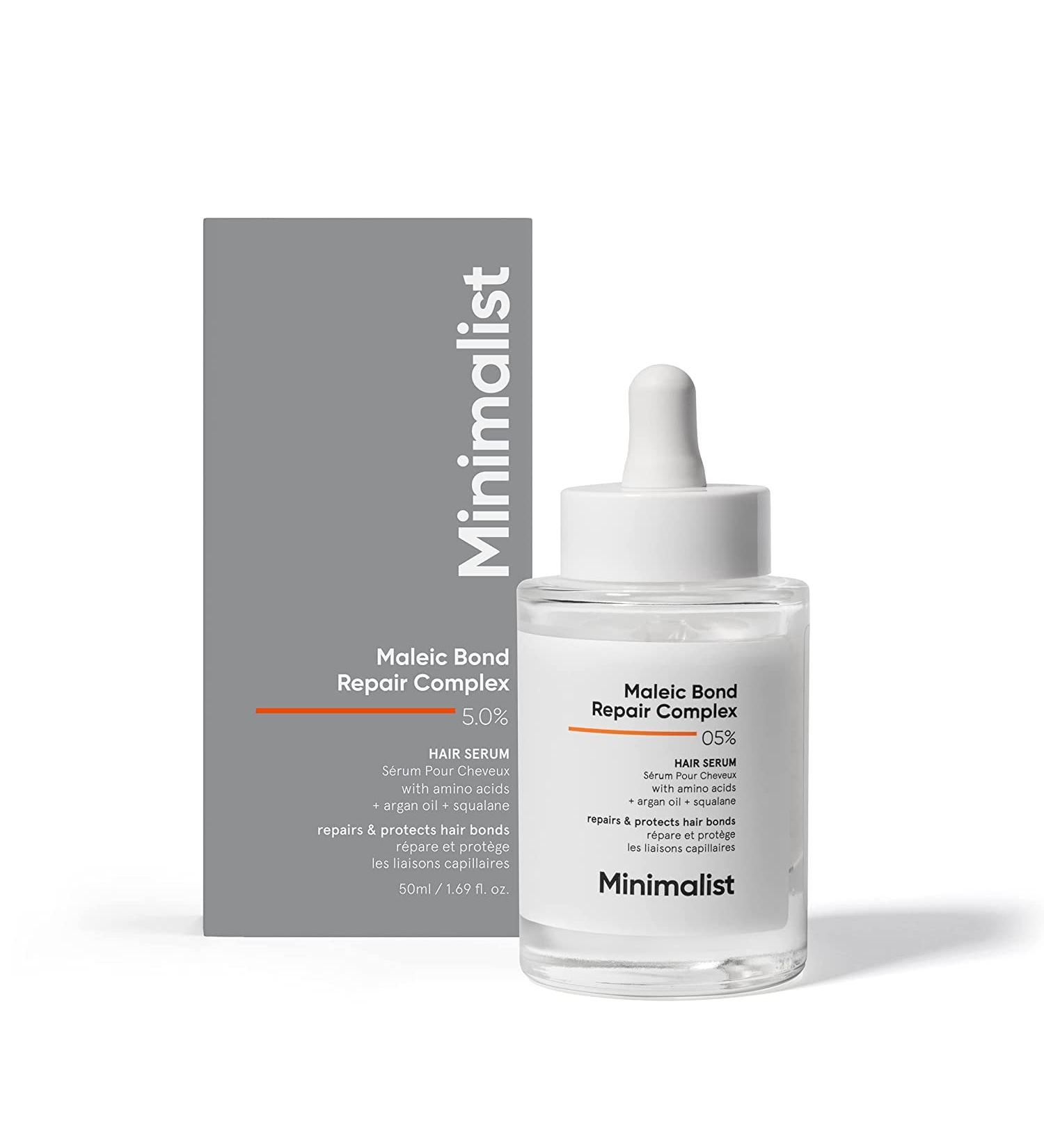 Maleic Bond Repair Complex 05% Hair Serum with Amino Acids, Argan Oil & Squalane - 50ml - Buy Online on GoSupps.com