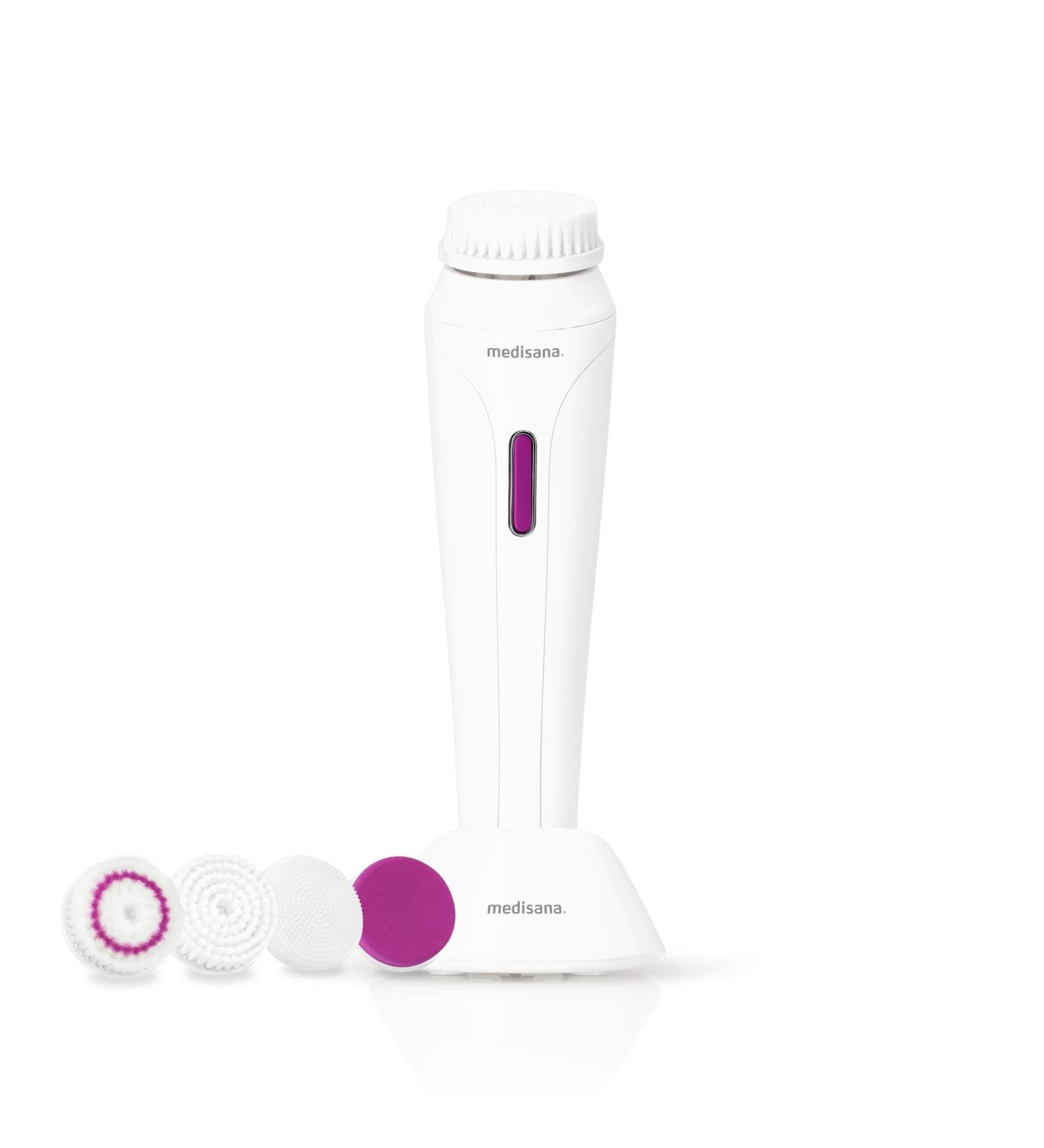 Medisana FB 885 Electric Facial Cleaning Brush - Deep Pore Cleansing 4 Attachments Timer & Auto Switch-Off - Ideal for All Skin Types - Buy Online on GoSupps.com