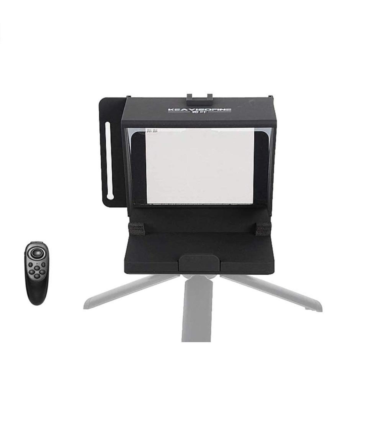 Mini Teleprompter with Remote Control for Phone and DSLR Recording - Buy Online on GoSupps.com