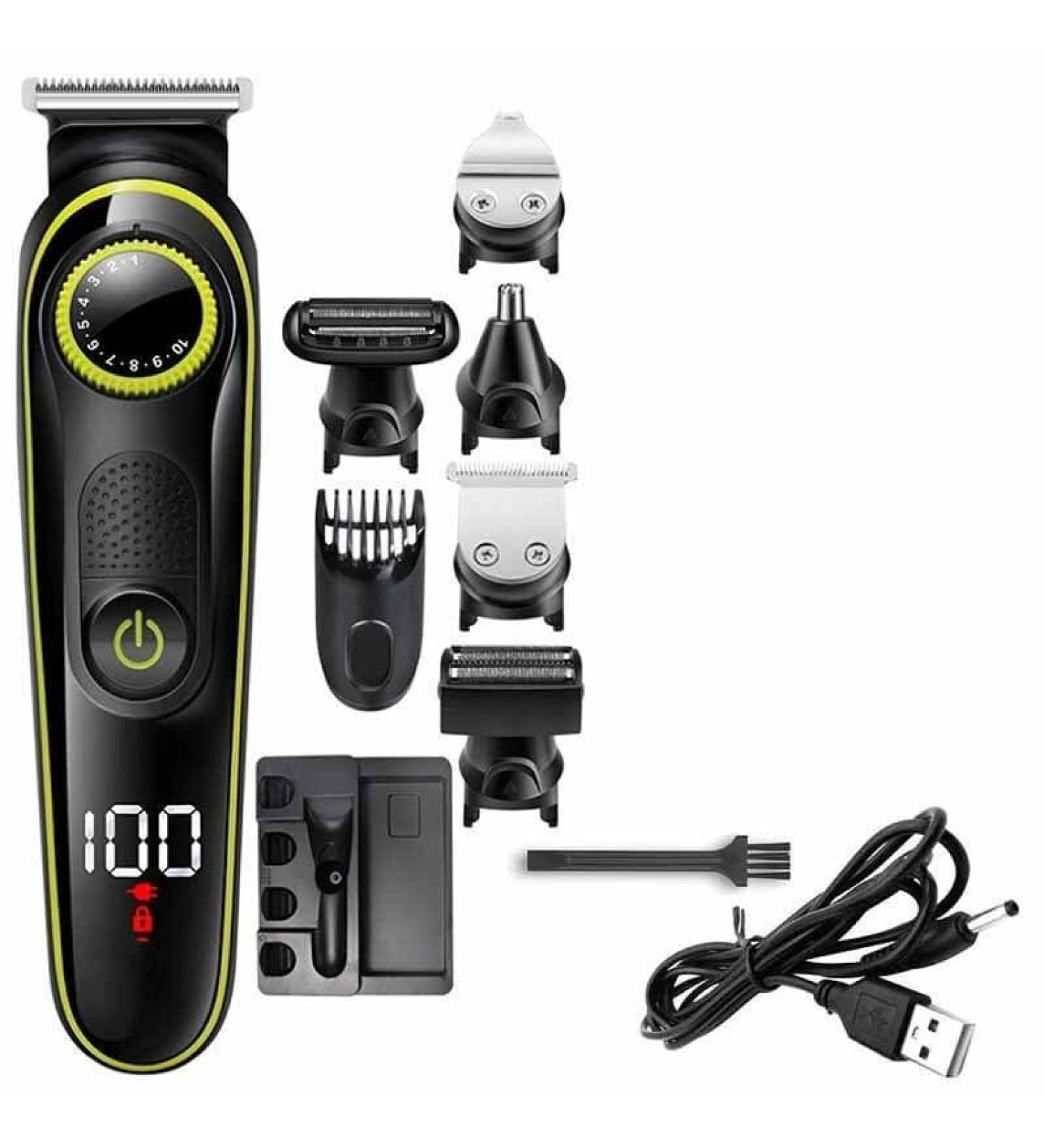 All-in-One Hair Clippers & Beard Trimmer for Men - Adjustable Electric Groomer for Hair Beard Nose & Ear - Buy Online on GoSupps.com