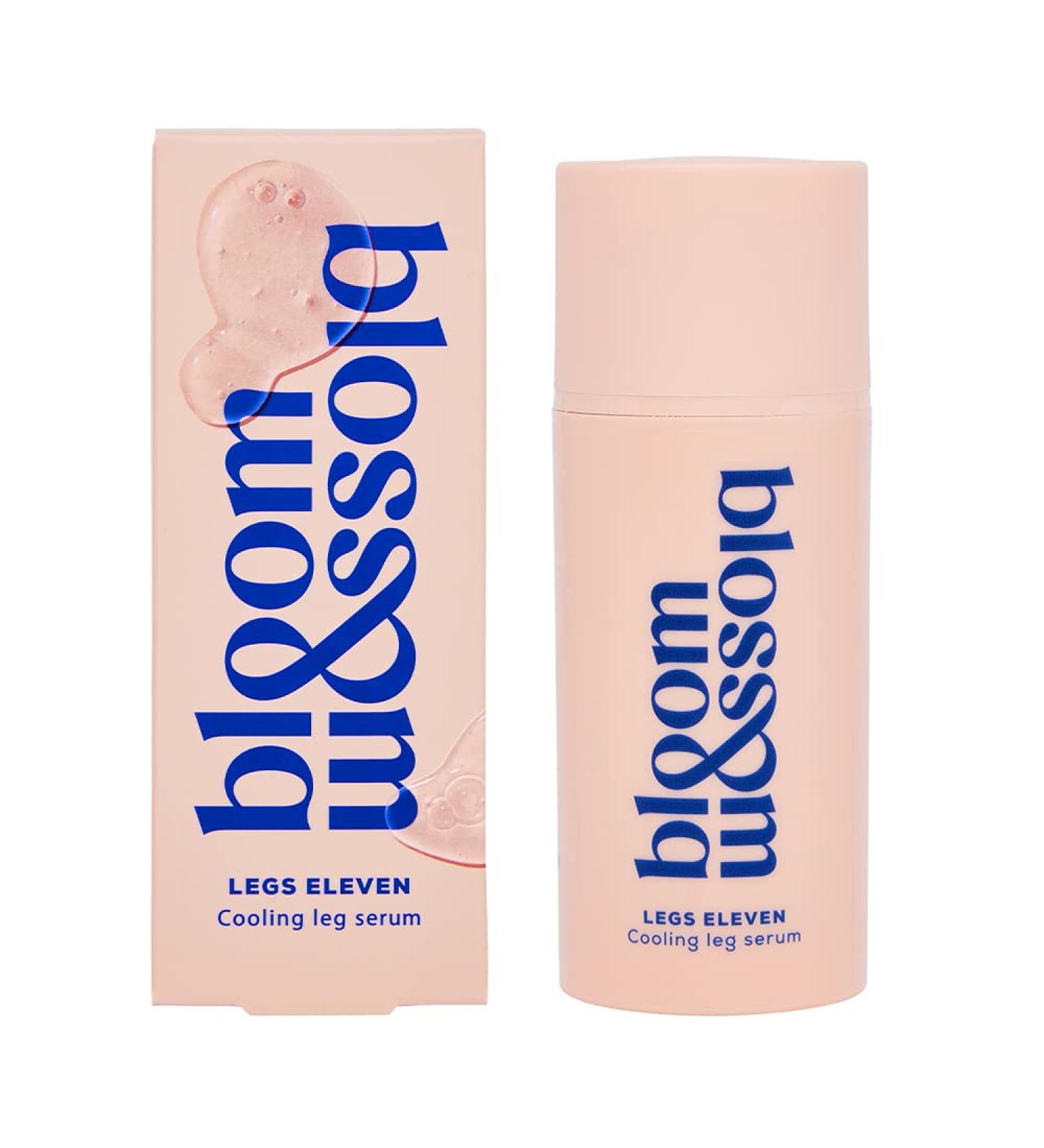 Bloom and Blossom | Legs Eleven Cooling Leg Serum Soothes Swollen Ankles & Legs Fast-Absorbing Cooling Gel for Legs Aloe Vera Juice Peppermint Oil Algin 100ml - Buy Online on GoSupps.com