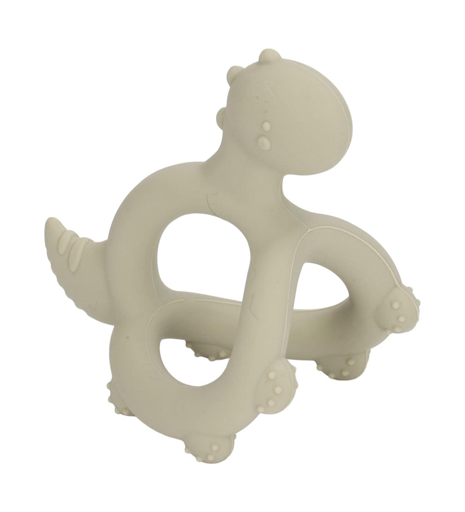Silicone 3D Dinosaur Baby Teether Toy for Newborn - Toxic-Free Infant Teething Toy (OD Green) - Buy Online on GoSupps.com