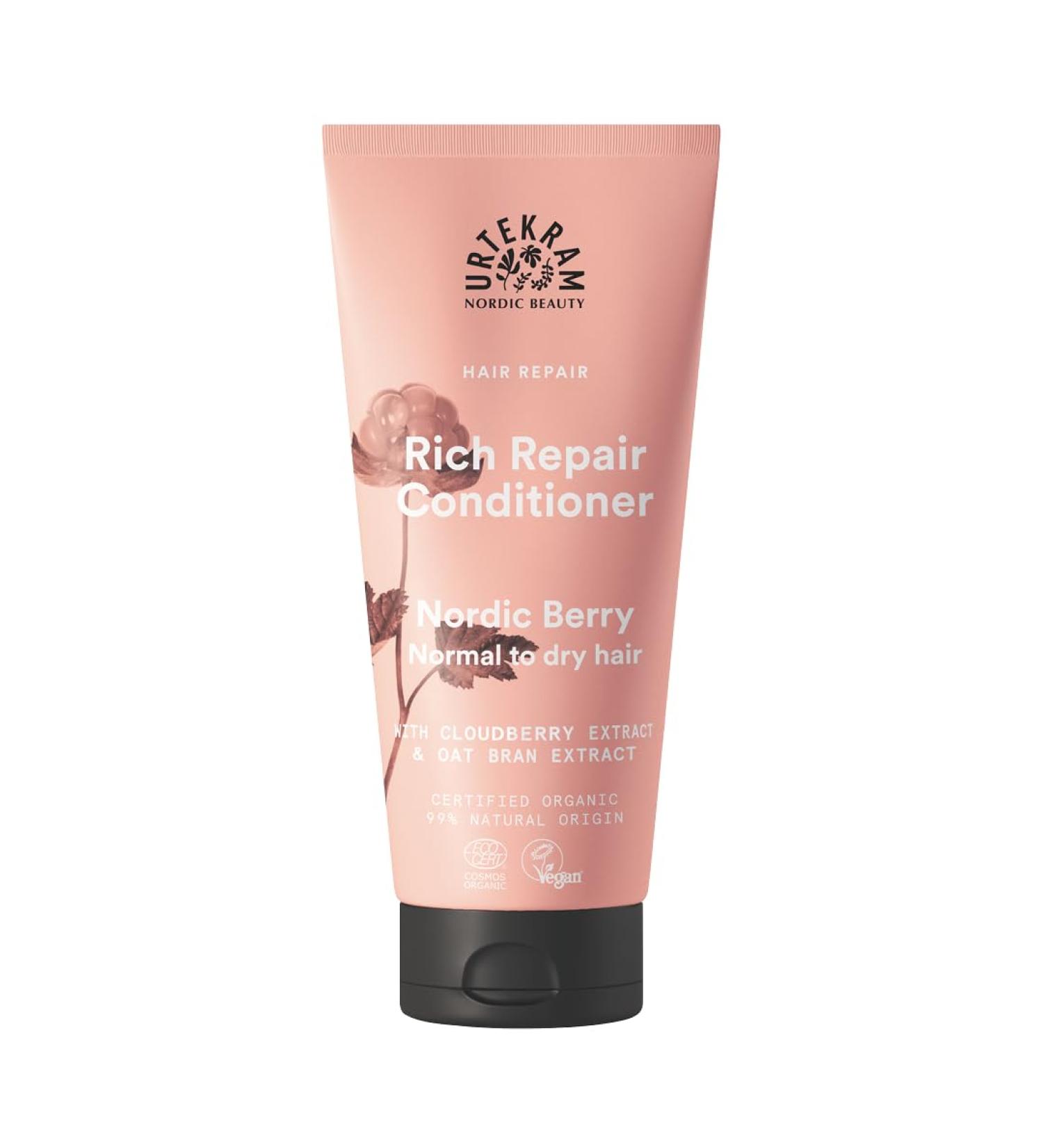 Urtekram Nordic Berry Apr s-Shampoing Soin Hydratant & R parateur avec Aloe Vera Graines de Chia & M re Arctique Nourrit Adoucit & Redonne de l clat Vegan & Naturel 180 ml - Buy Online on GoSupps.com
