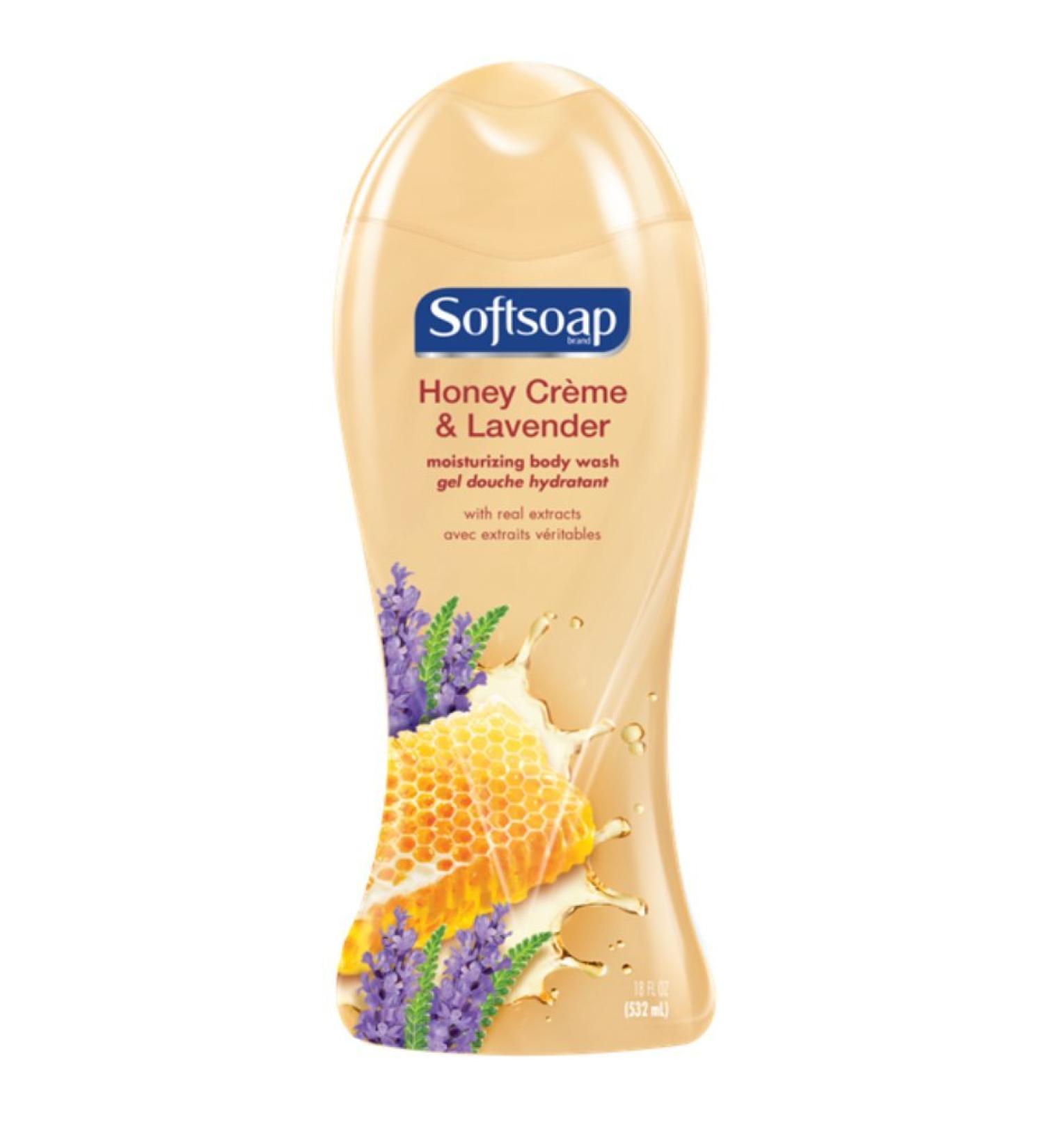 Softsoap Moisturizing Body Wash - Honey Creme & Lavender 18 oz | Nourishing Hydrating International Shipping - Buy Online on GoSupps.com