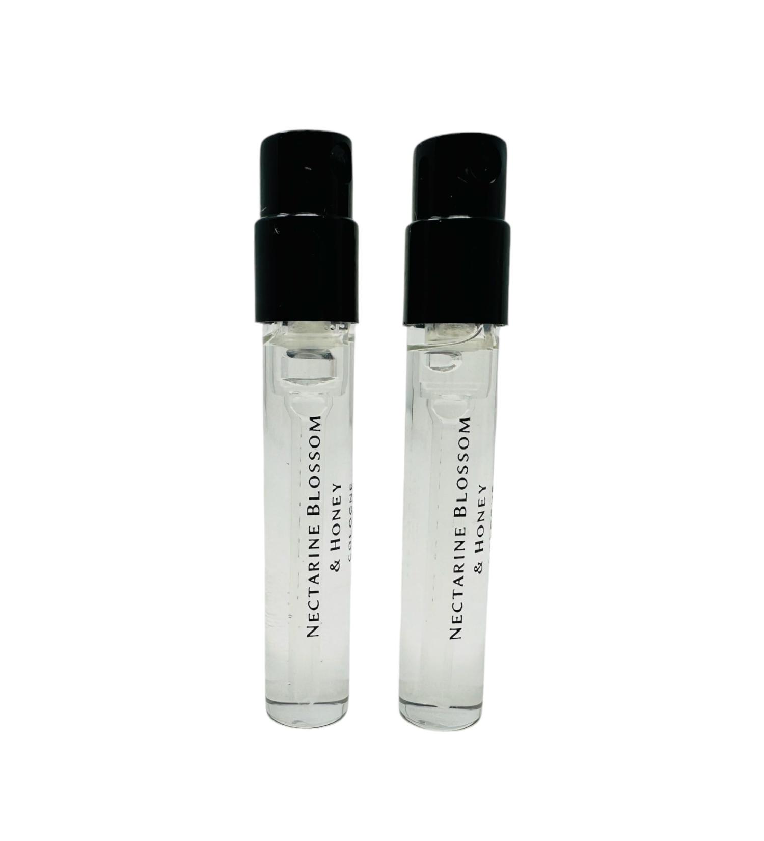 2 J.Malone's Nectarine Blossom & Honey Cologne Spray Sample Vial 0.05 fl.oz./ 1.5ml each