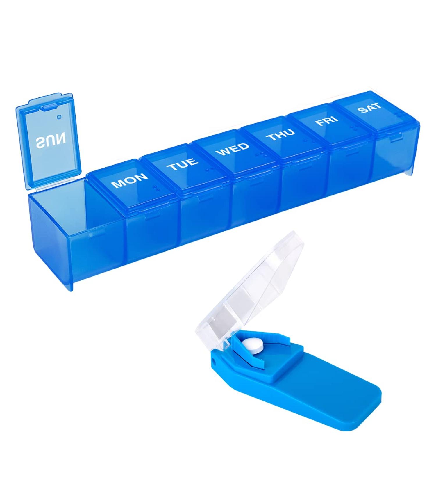 EZY DOSE 7-Day Medication Organizer Bundle | Pill Case & Cutter | Travel-Friendly BPA Free | Easy Pill Management - Buy Online on GoSupps.com